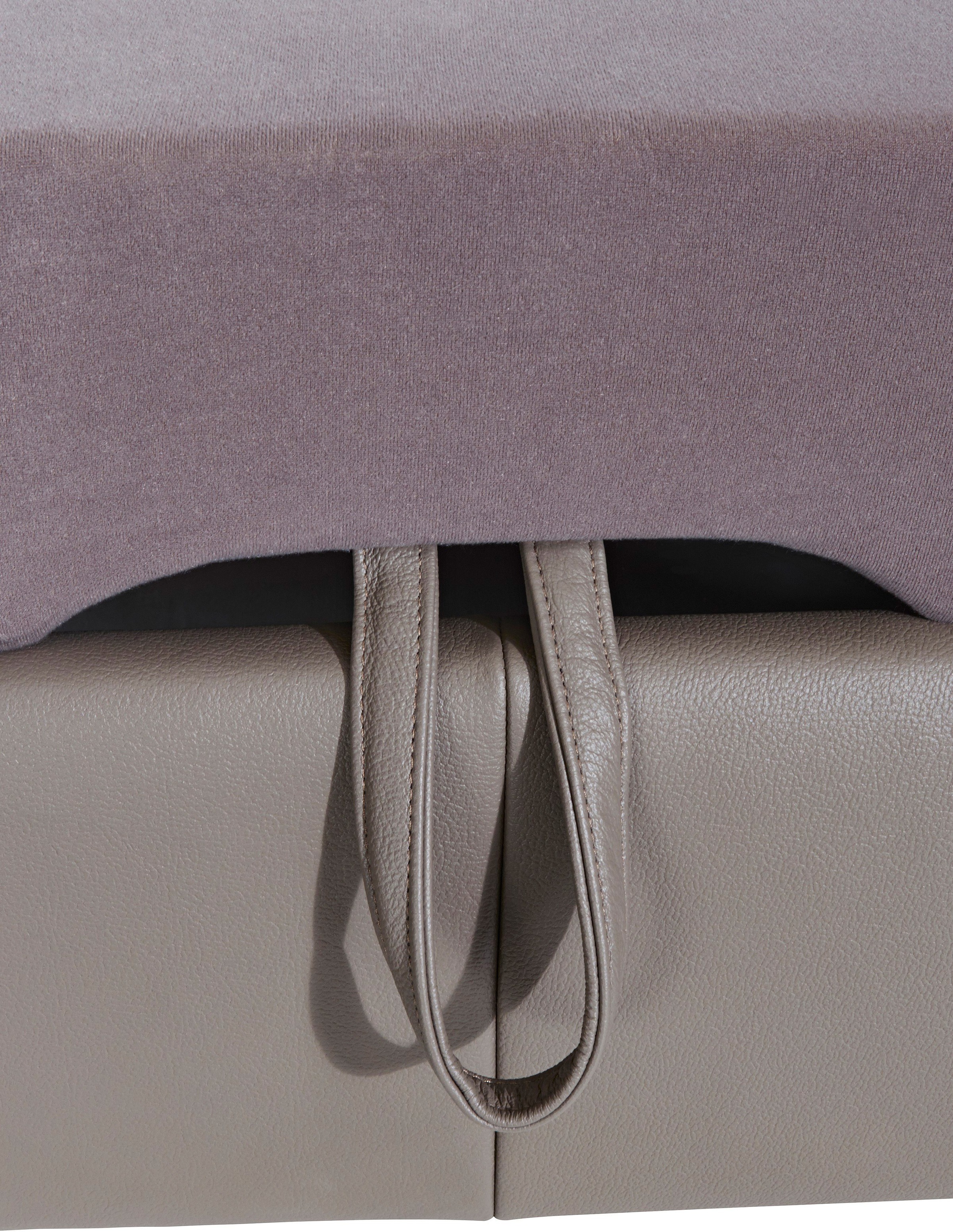 exxpo - sofa fashion Ecksofa »Salerno, klassisch modernes Funktionssofa, hoher Sitzkomfort, L-Form«, inkl. Kopf- und Armteilverstellung, wahlweise mit Bettfunktion