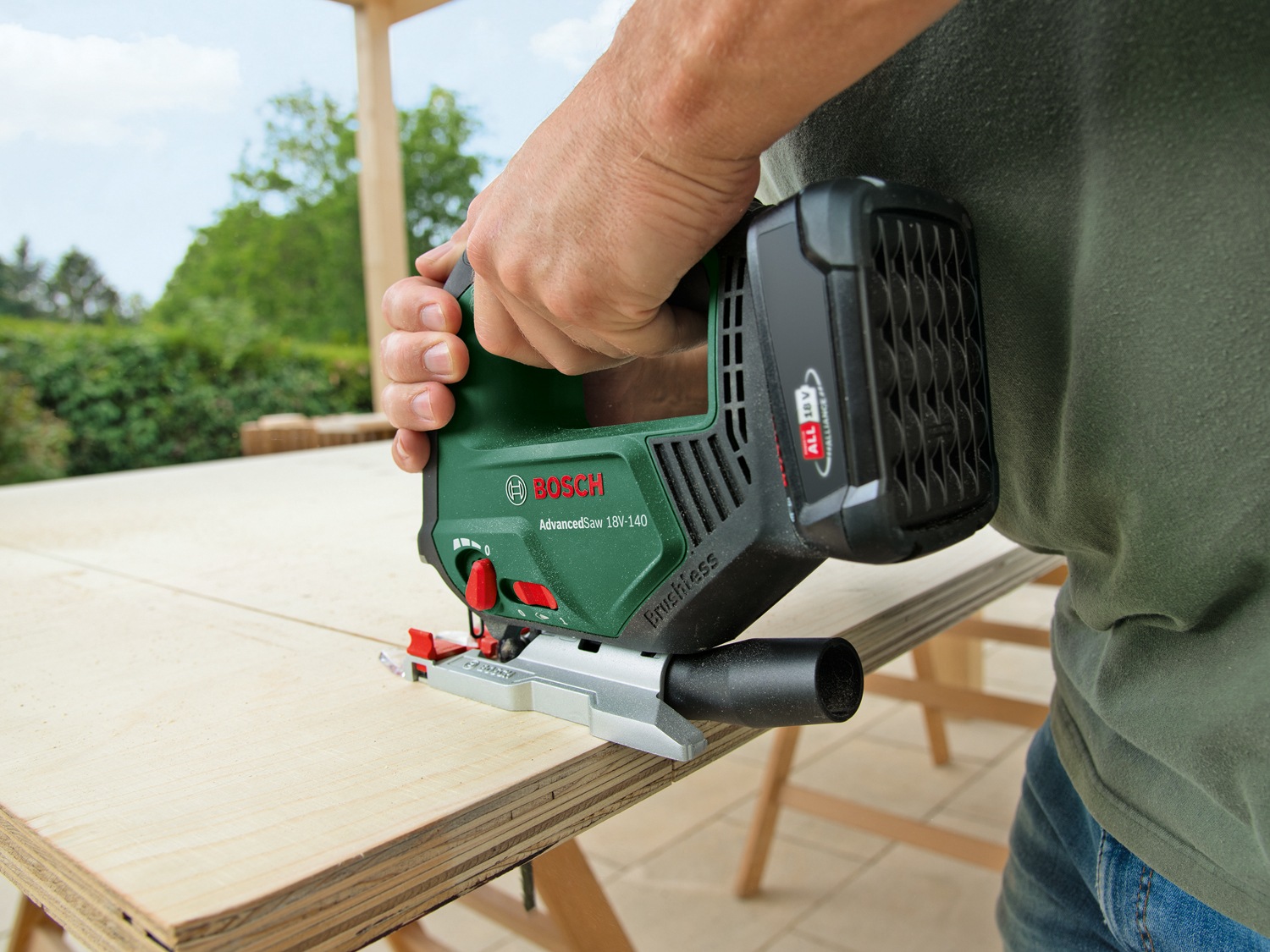 Bosch Home & Garden Akku-Stichsäge »AdvancedSaw 18V-140«, im Karton, ohne Akku und Ladegerät