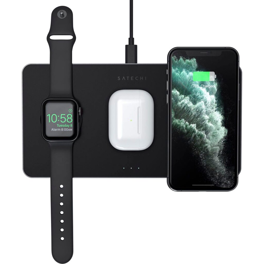 Satechi Smartphone-Ladegerät »Trio Wireless Charging Pad«