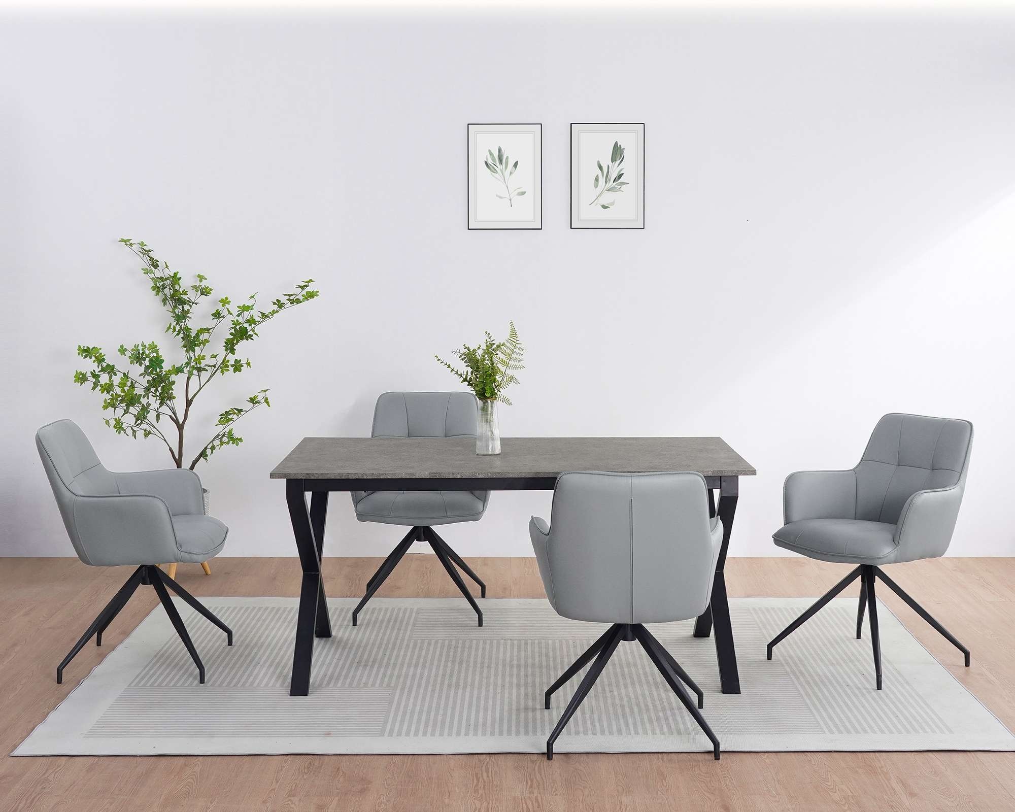 OTTO home Esstisch "Boddhi" schwarzes Metallgestell, Plattenvarianten wählb günstig online kaufen