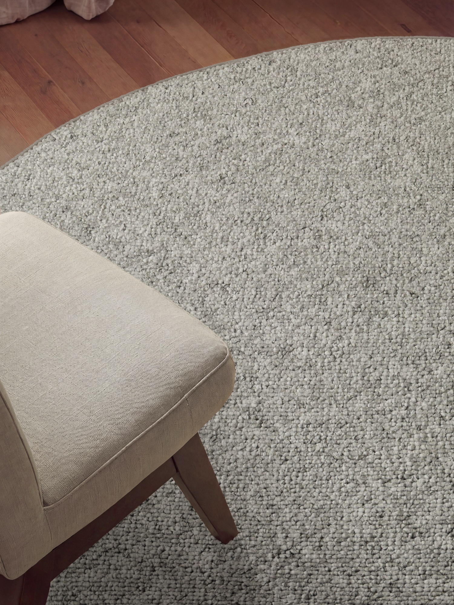 HANSE Home Teppich »Wolly 2« rund 12 mm Höhe Flachgewebe, Skandi, Woll-Optik, Esszimmer, Wohnzimmer, Flur