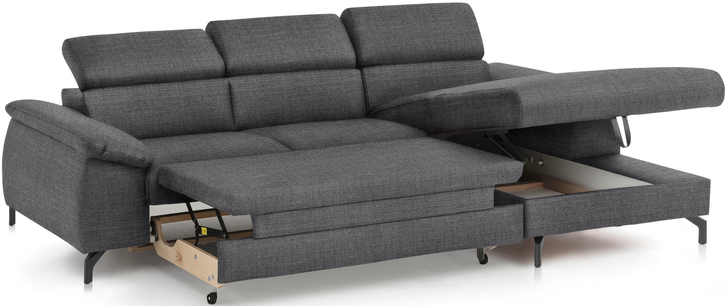 COTTA Ecksofa »Kitty L-Form«, mit Kopfteilverstellung, wahlweise mit Bettfunktion & Bettkasten