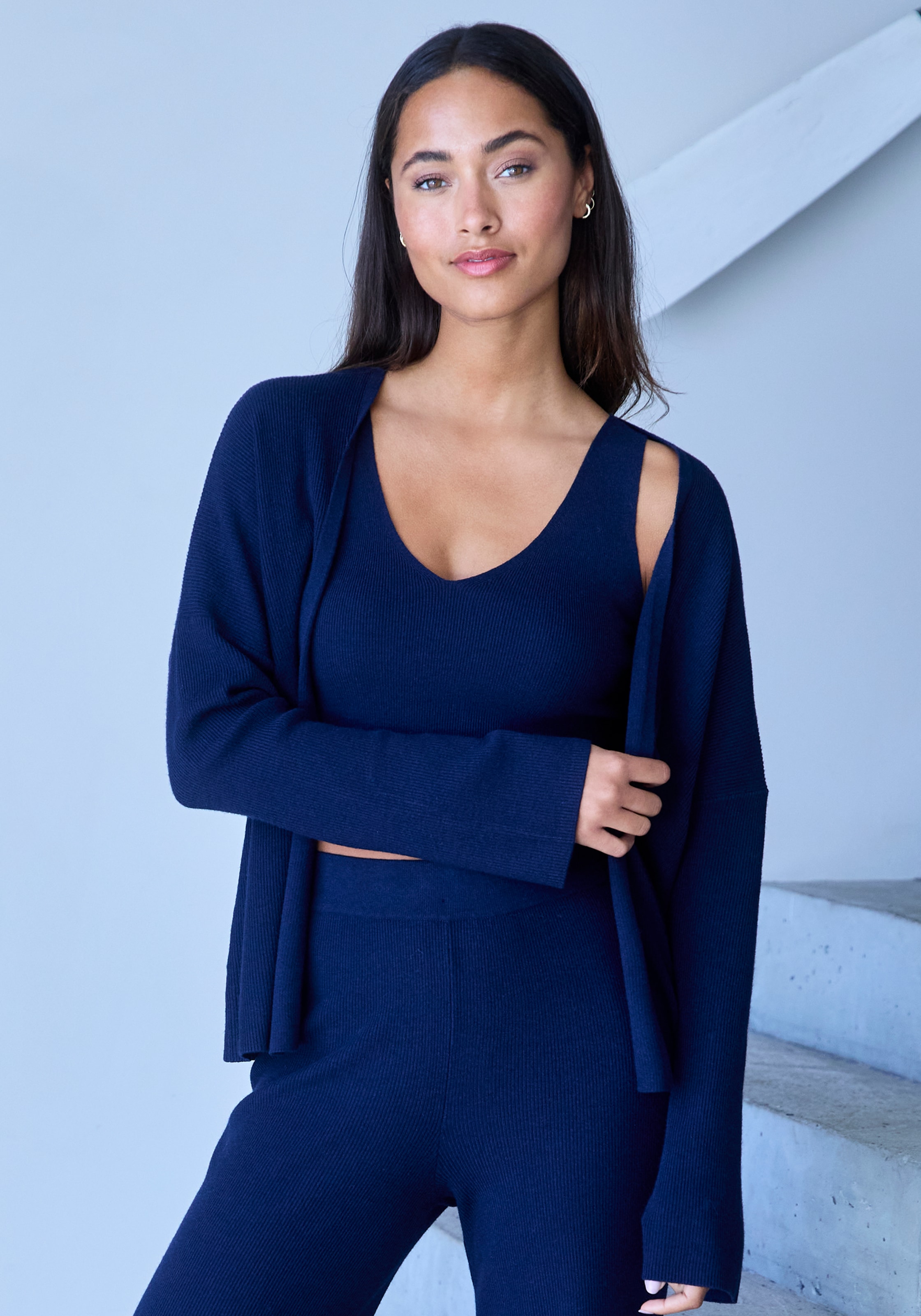 Copenhagen Studios Cardigan, aus hochwertiger, feiner Rippe, Loungewear