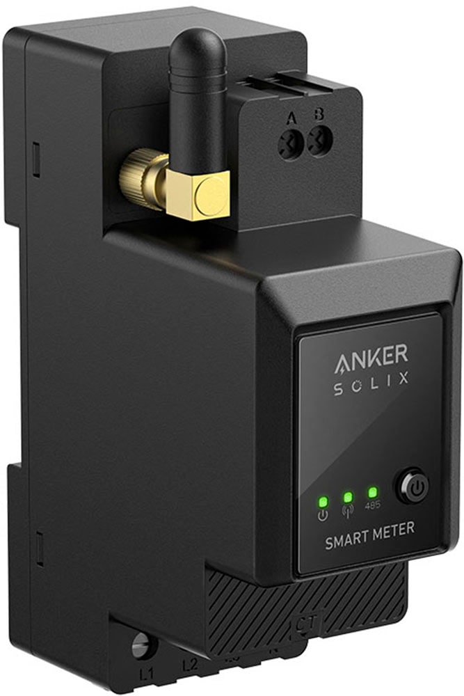 offgridtec Strommessgerät "Anker SOLIX Smarter Stromzähler 3-phasig 120A für E1600 Pro / Plus", präzise 1-Watt Leistungs