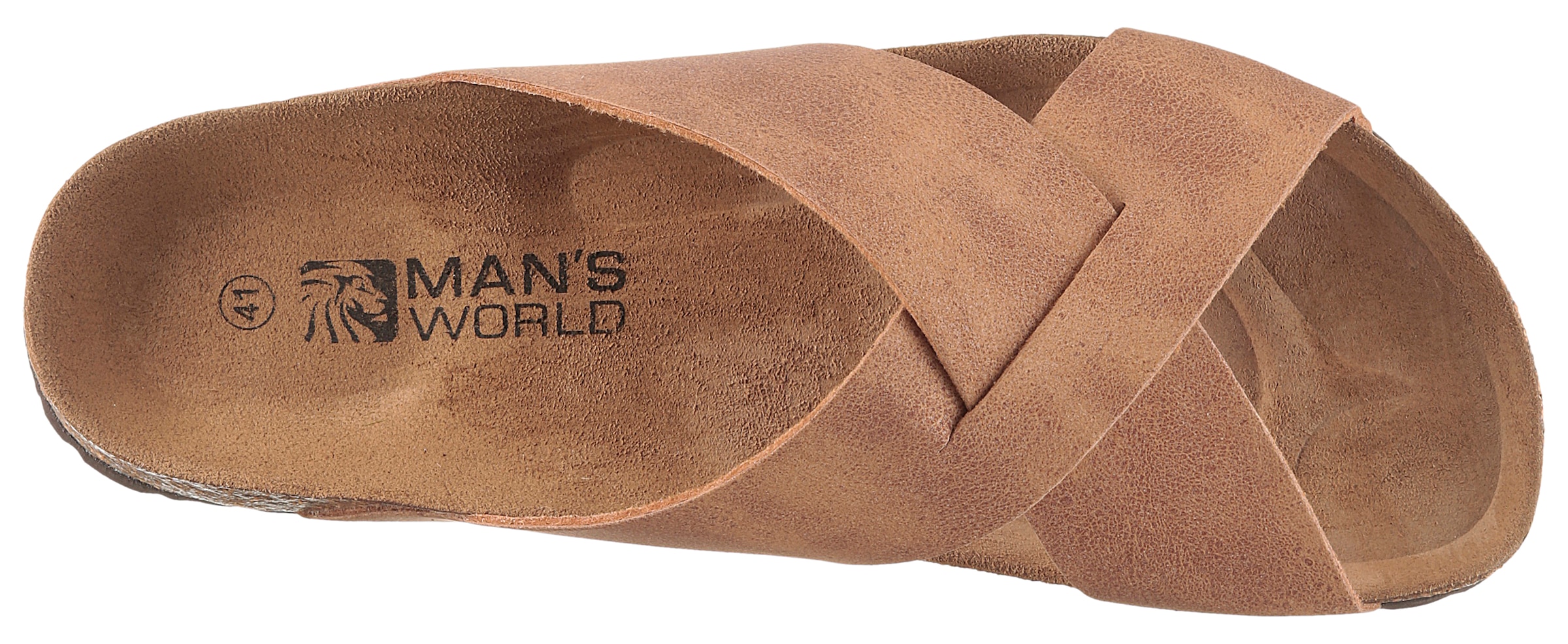 Man's World Pantolette  Sommerschuh, Strandschuh, Hausschuh mit Fußbett