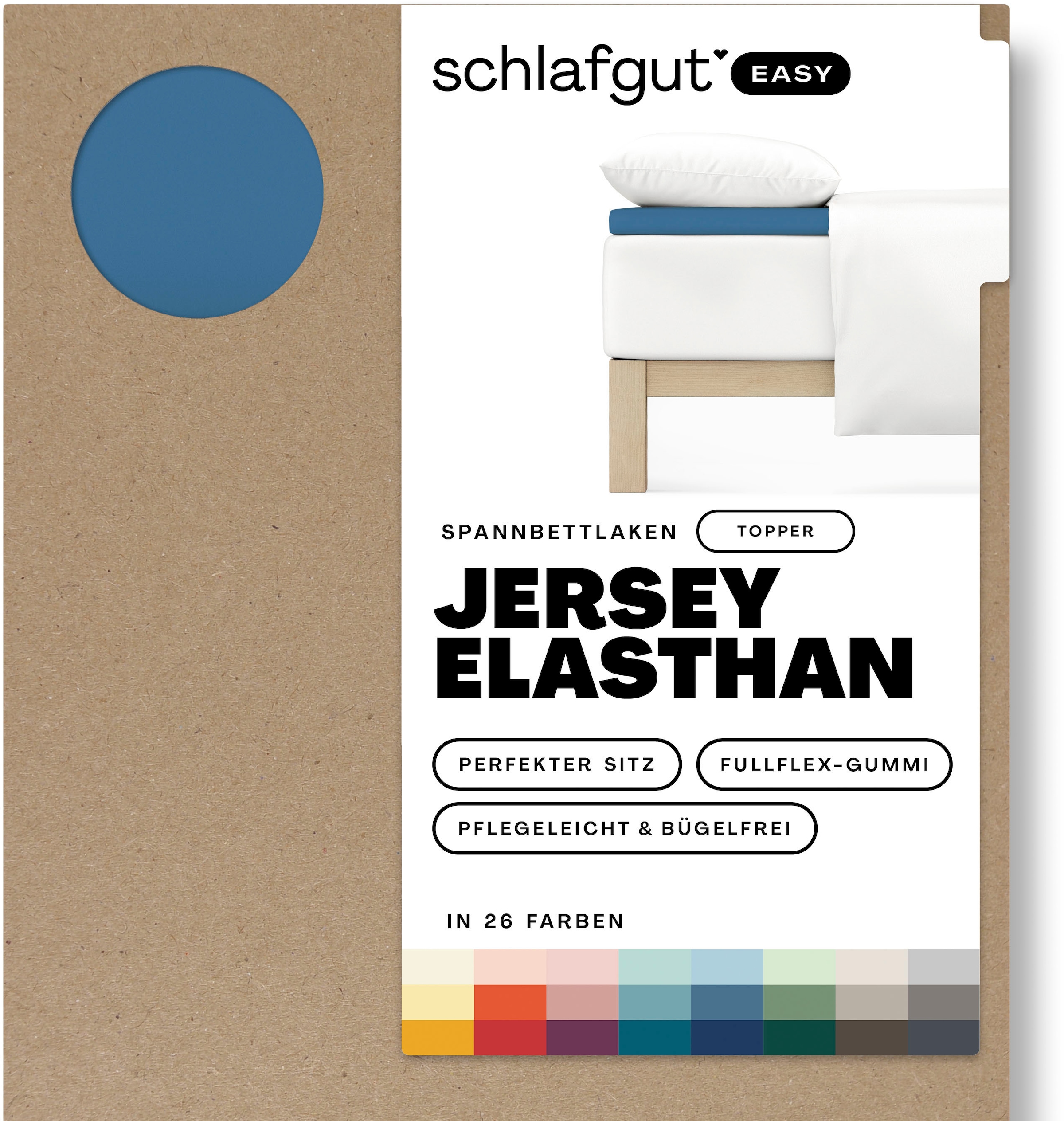 Spannbettlaken »EASY Jersey Elasthan Topper«, MADE IN GREEN by OEKO-TEX®