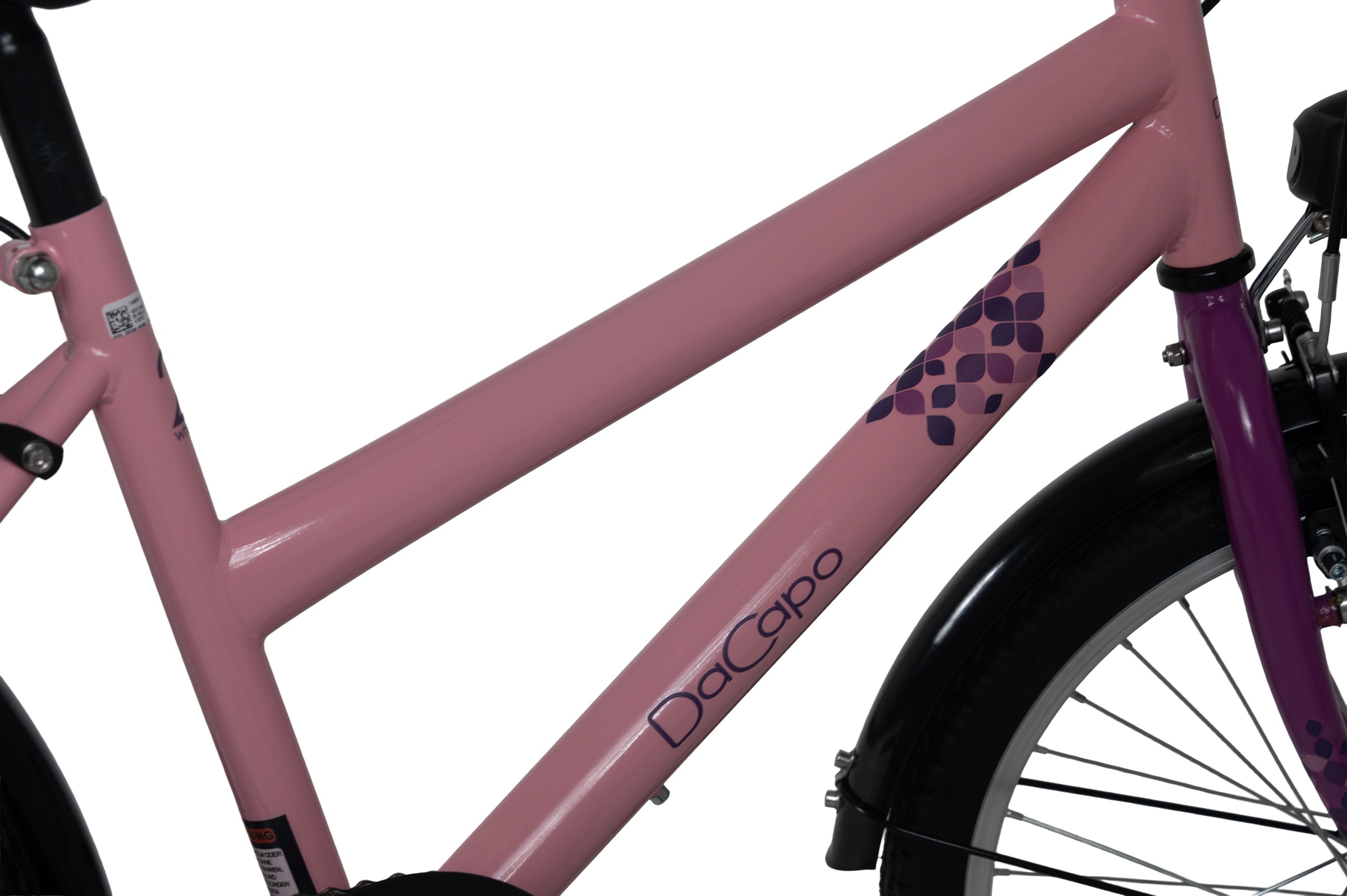 Dacapo Kinderfahrrad »20" Cindy Rosa 1 Gang RH 27 cm mit Beleuchtung - Ab 6 Jahre« 1 Gang ohne Schaltung