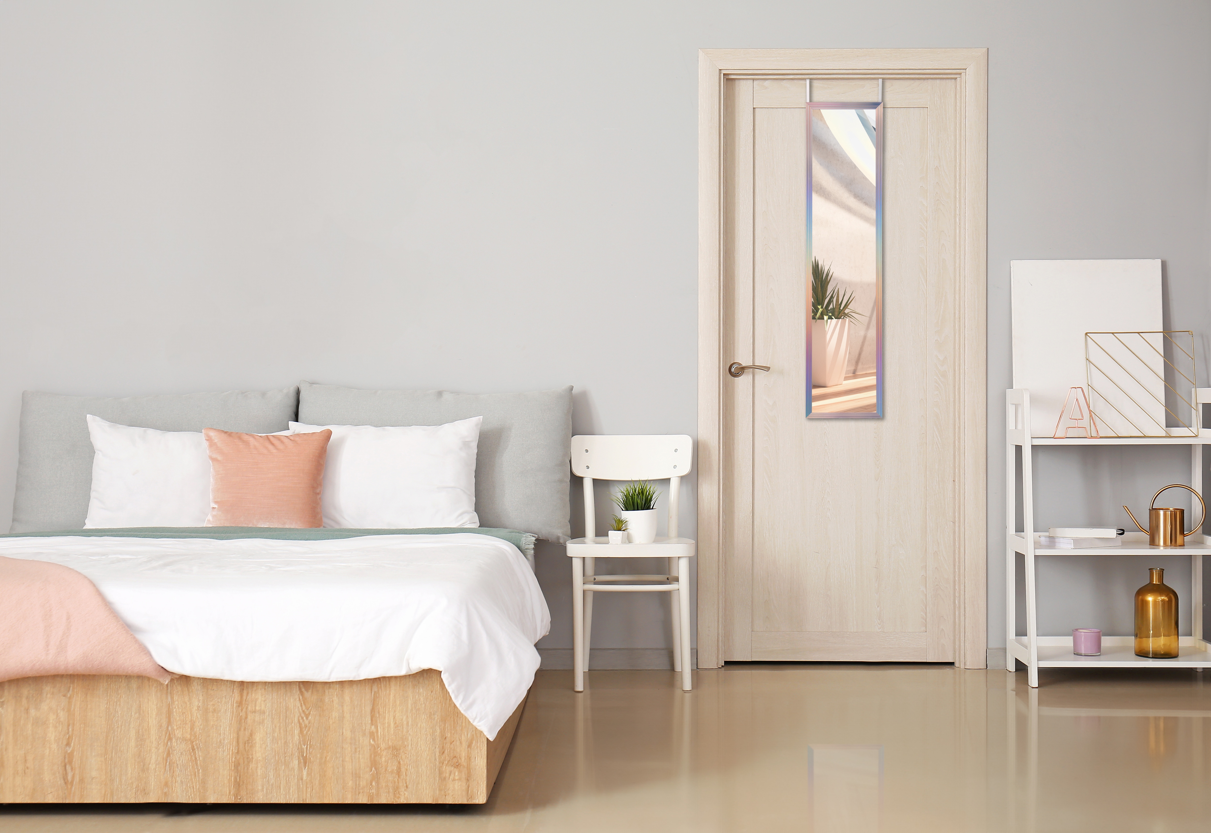 Spiegel, B:30cm H:120cm, bunt, MIRRORS AND MORE, Kunststoff, Schlafzimmer, Spiegel, "Ria", platzsparend und mehrfarbig