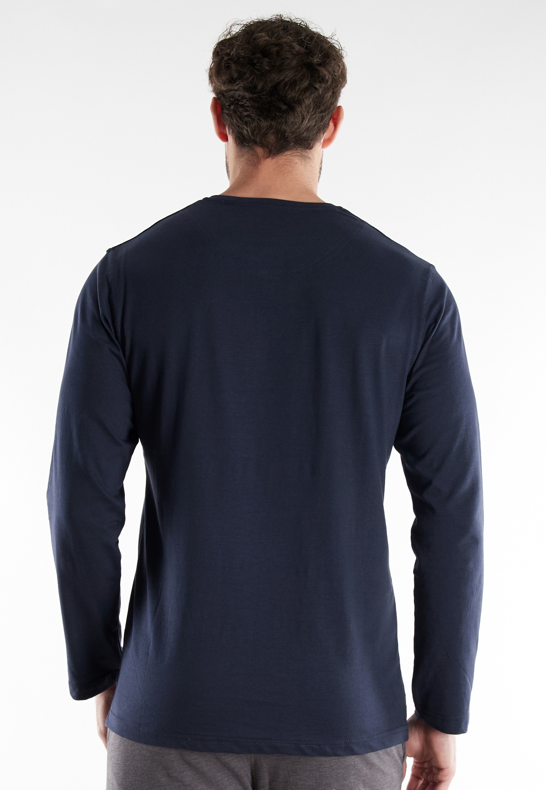 Tom Tailor Cansas Long Sleeve Shirt Dark Blue M 2