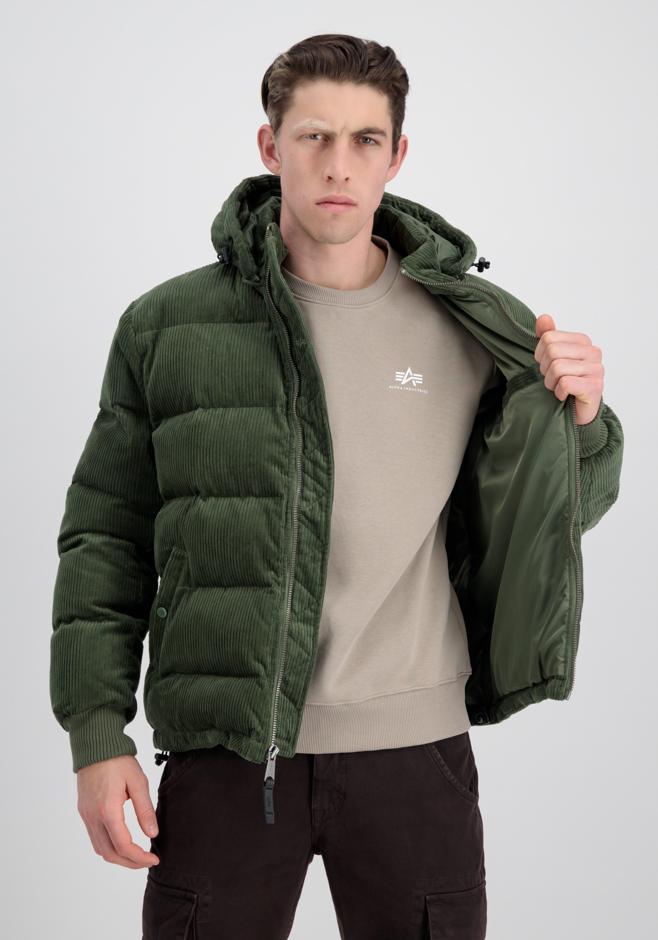 Alpha Industries Winterjacke »ALPHA INDUSTRIES Men - Cold Weather Jackets Puffer Cord«