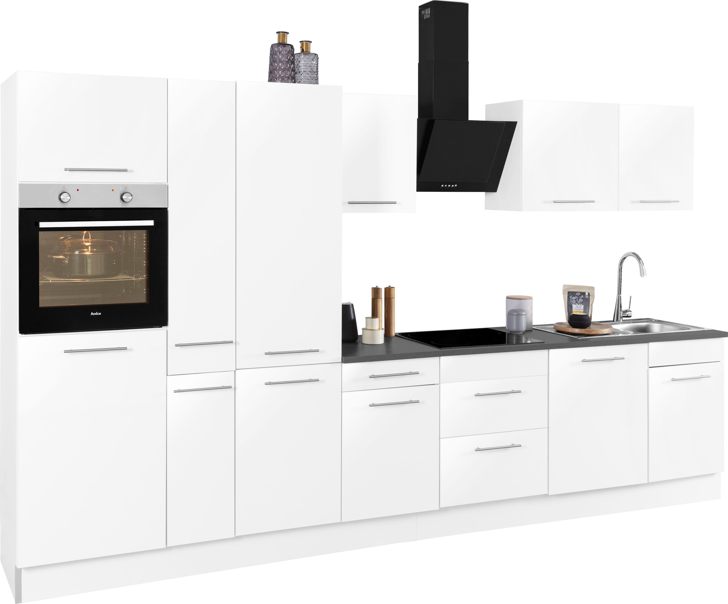 wiho Küchen Küchenzeile »Ela«, Breite 360 cm, Soft-Close-Funktion, höhenverstellbare Füße