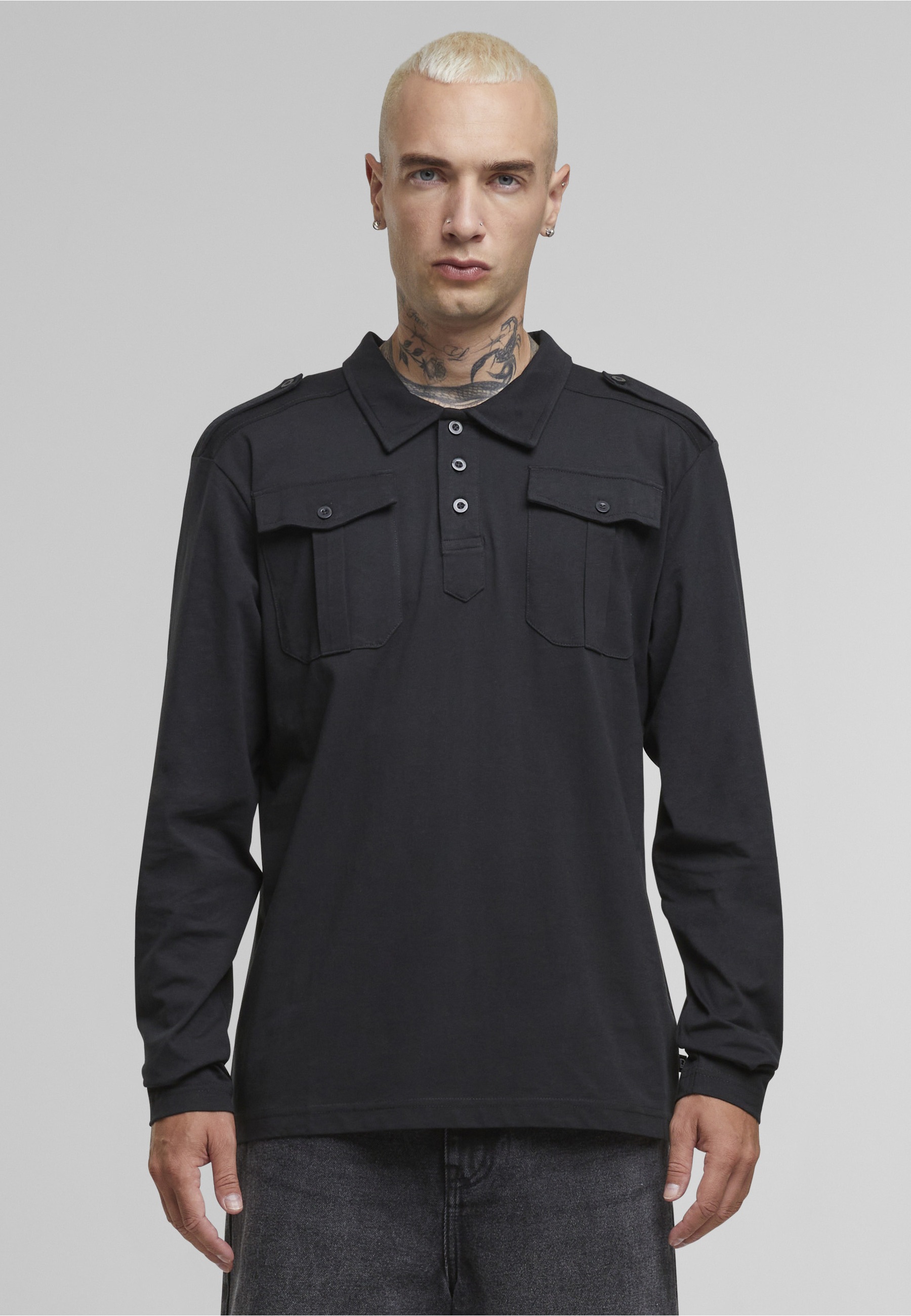Brandit Poloshirt »Brandit Herren Jersey Poloshirt Willis longsleeve« 1 Stk.