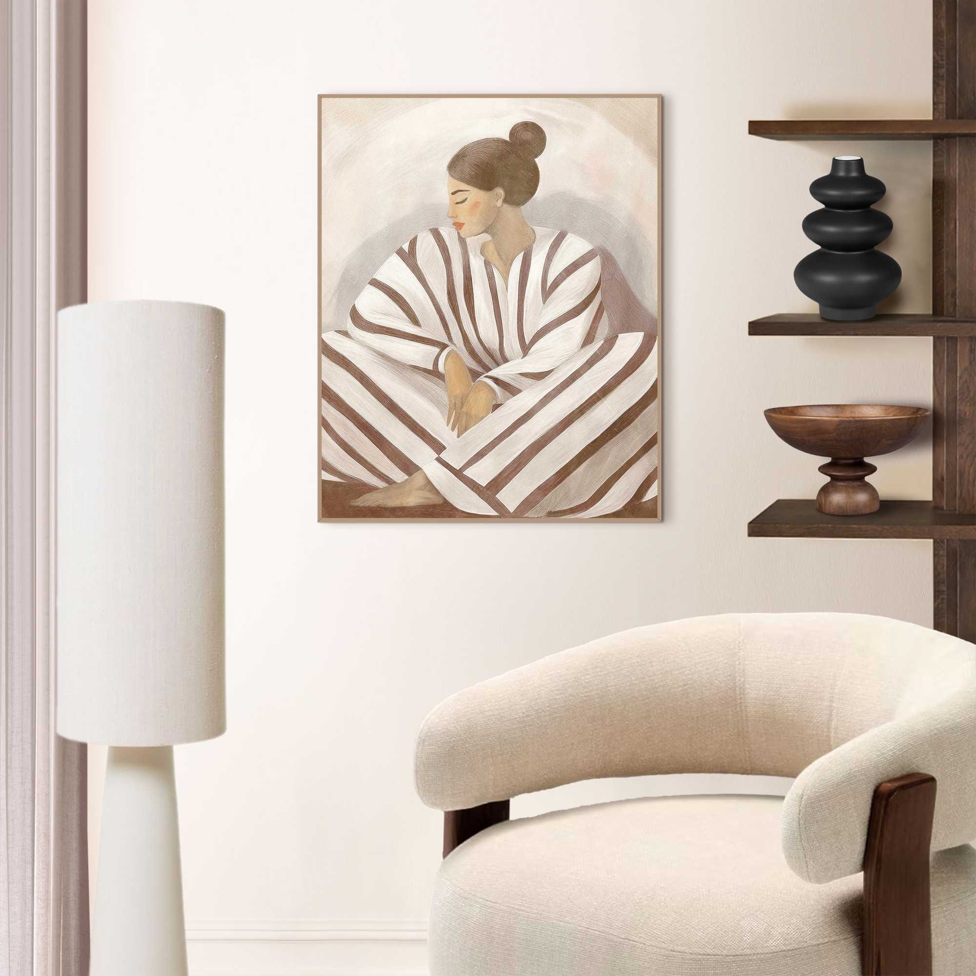 Reinders! Poster »Zen Lady«, Schlafzimmer - Braun - MDF - Spiritualität - 40x50 cm