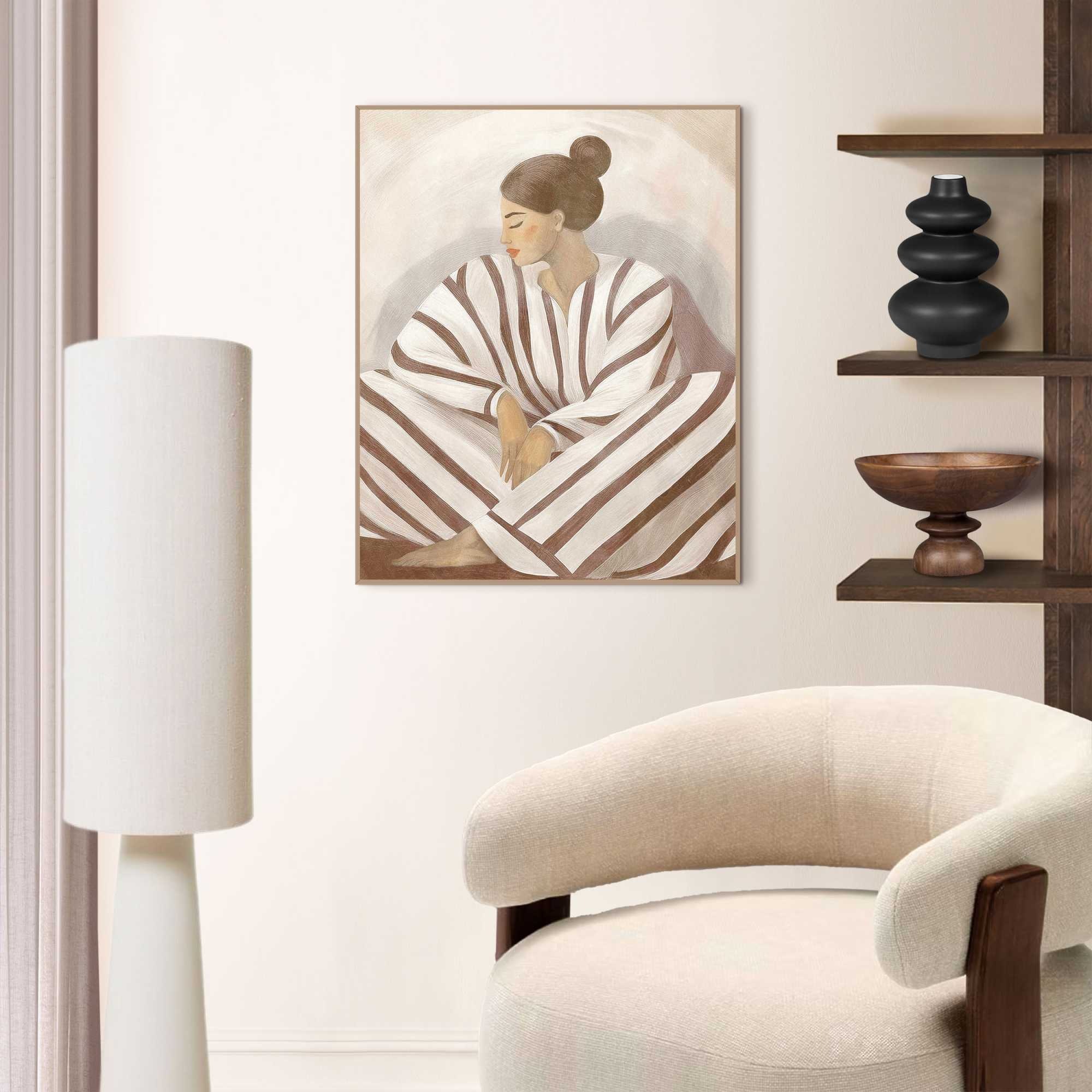 Reinders Poster "Zen Lady", Schlafzimmer - Braun - MDF - Spiritualität - 40 günstig online kaufen