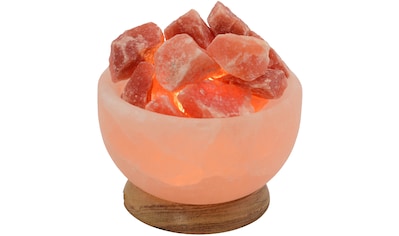Salzkristall-Tischlampe »Salzkristallschale«