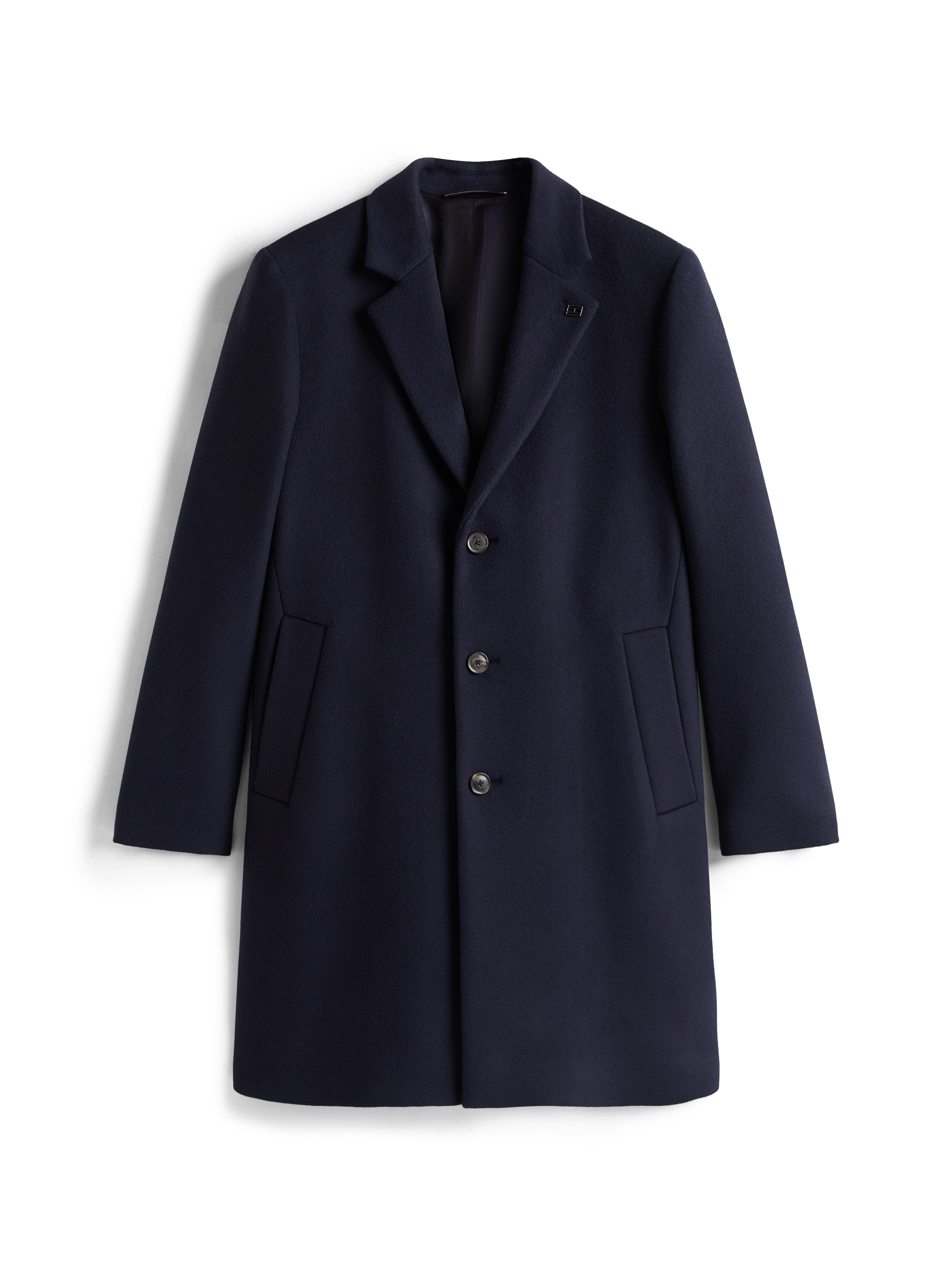 Tommy Hilfiger Wollmantel »WOOL MIX COAT« Reverskragen, regular fit