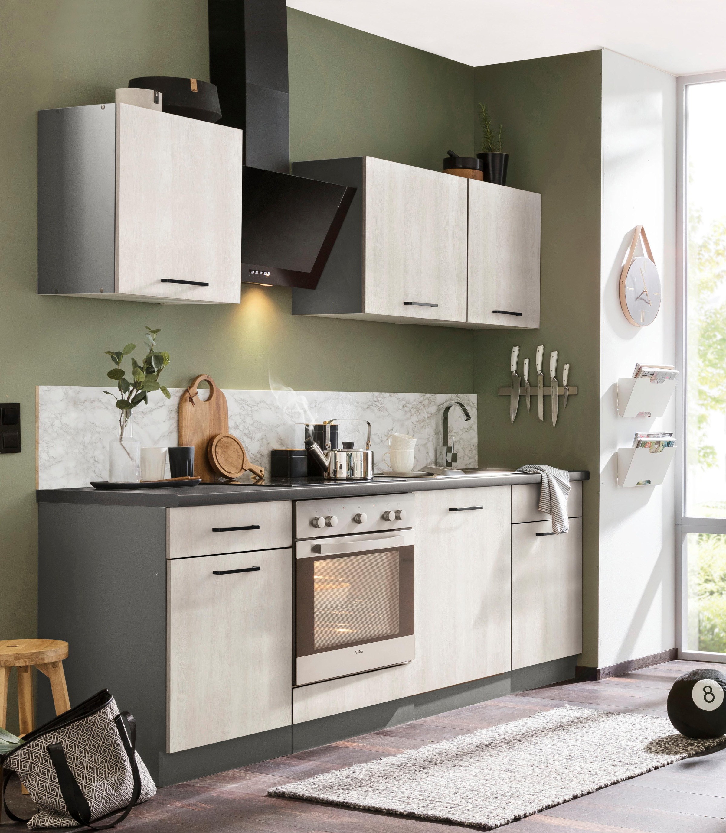 | Küchenzeile Küchen mit »Esbo« BAUR Wahlweise wiho Aufbauservice