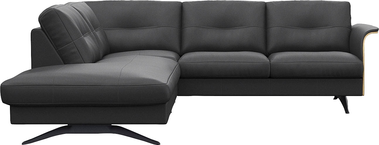 FLEXLUX Ecksofa "Glow, super bequem durch hochwertigem Sitzaufbau mit Feder günstig online kaufen