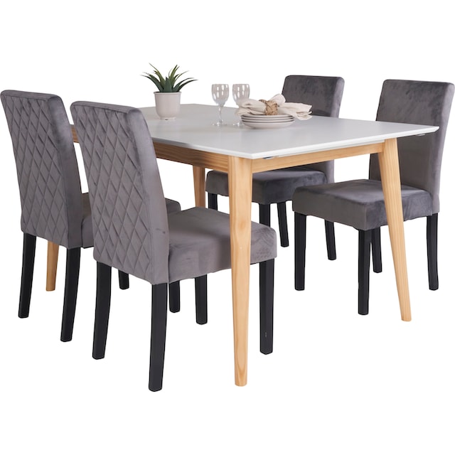 Homexperts Essgruppe »Odense«, (Set, 5 tlg.), mit ausziehbarem Tisch kaufen  | BAUR