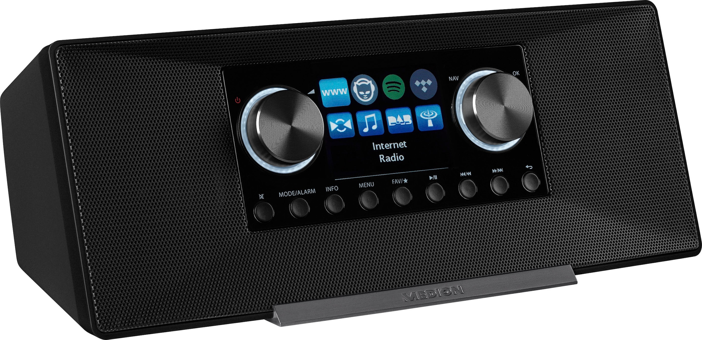 Medion® Internet-Radio »P85289«, (LAN (Ethernet)-WLAN Digitalradio (DAB+)-UKW mit RDS-Automatische Senderverfolgung-Internetradio 12 W)