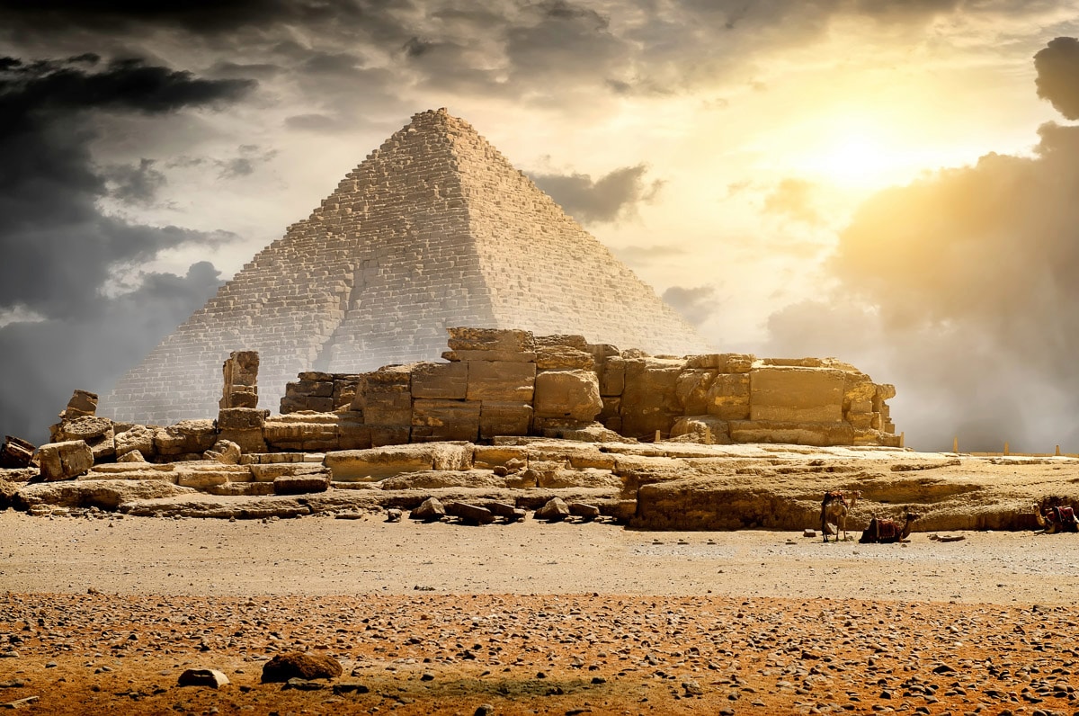 Papermoon Fototapete "Pyramide" günstig online kaufen