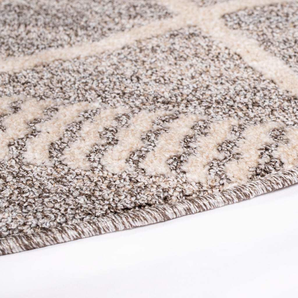 Carpet City Teppich »Art 2645«, rund, Kurzflor, Rauten-Optik, ideal für Flur & Diele