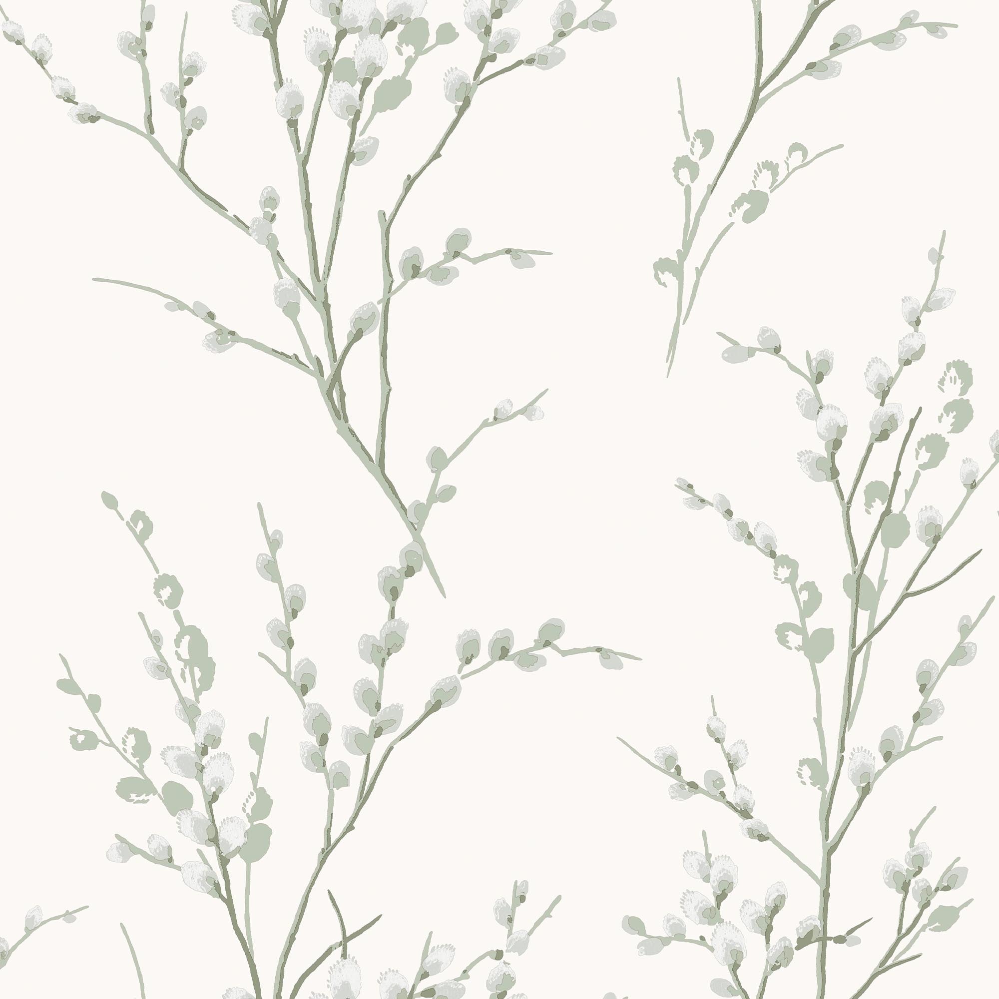 LAURA ASHLEY Vliestapete »PUSSY WILLOW«, floral, Design Tapeten