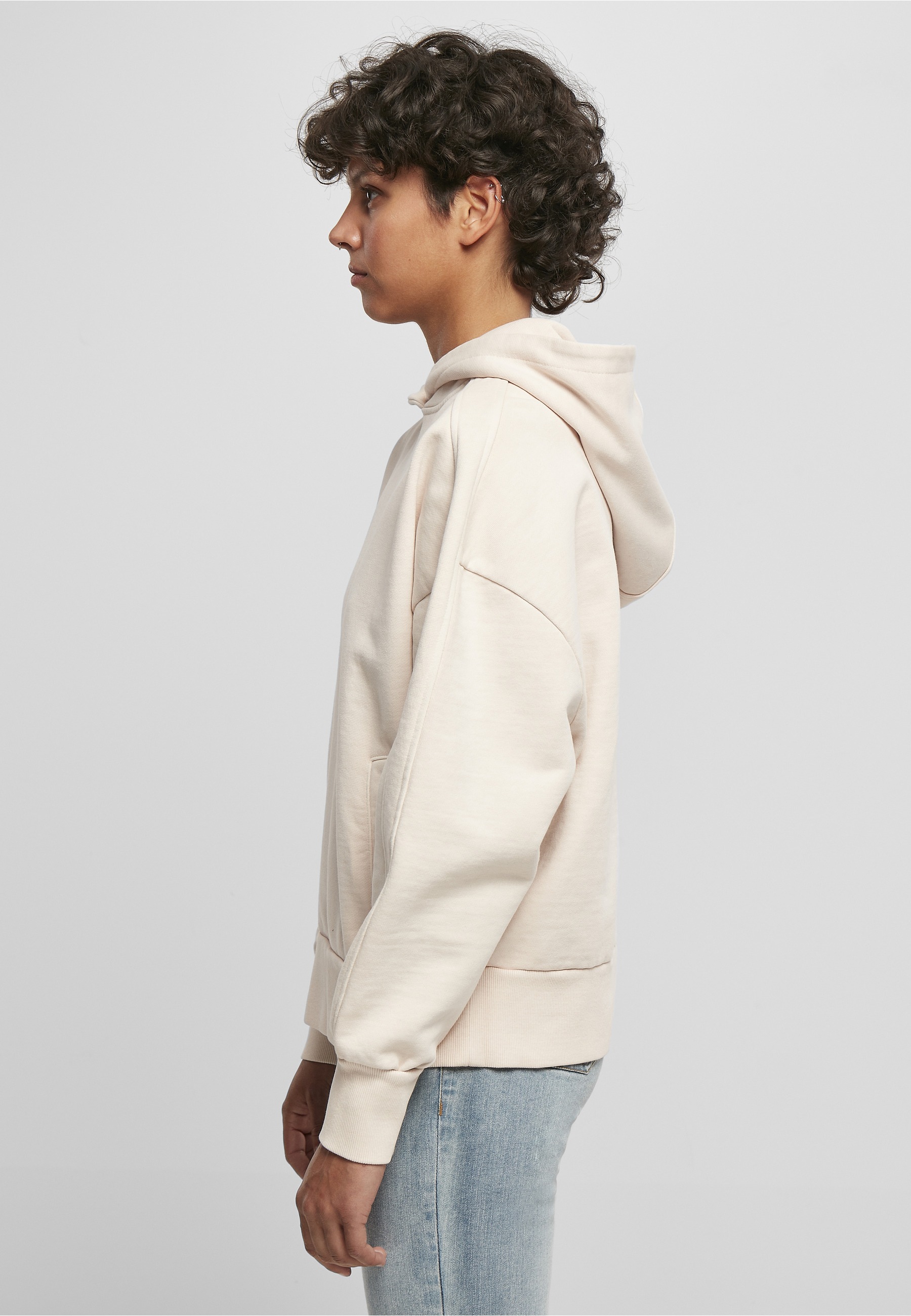 URBAN CLASSICS Rundhalspullover »Urban Classics Damen Ladies Heavy Terry Garment Dye Hoody« 1 Stk.