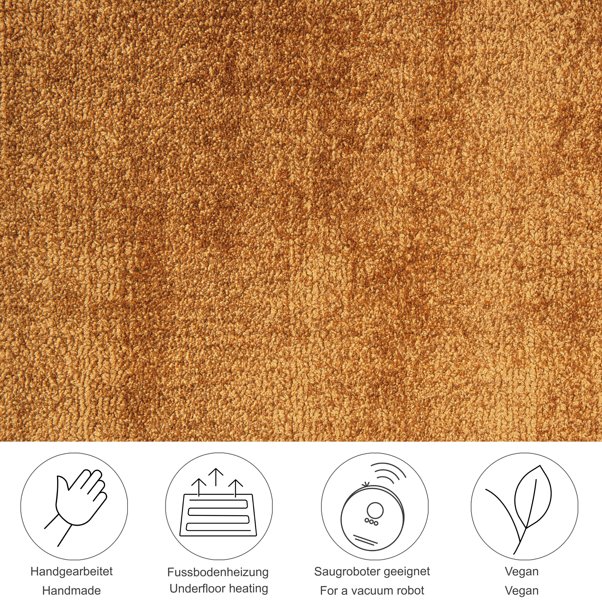 Tom Tailor Home Shine Teppich Gelb 140x200cm 3