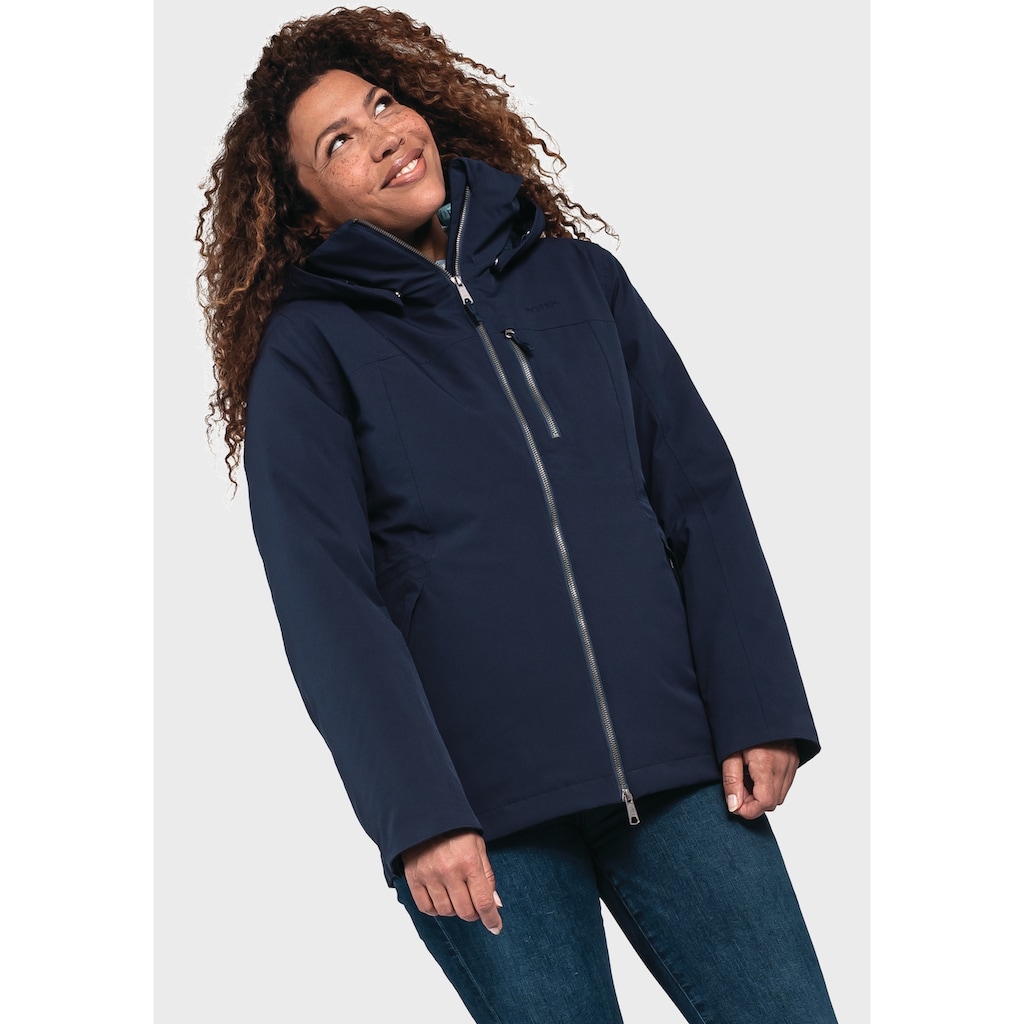 Schöffel Doppeljacke »3in1 Jacket Krakau L«, mit Kapuze