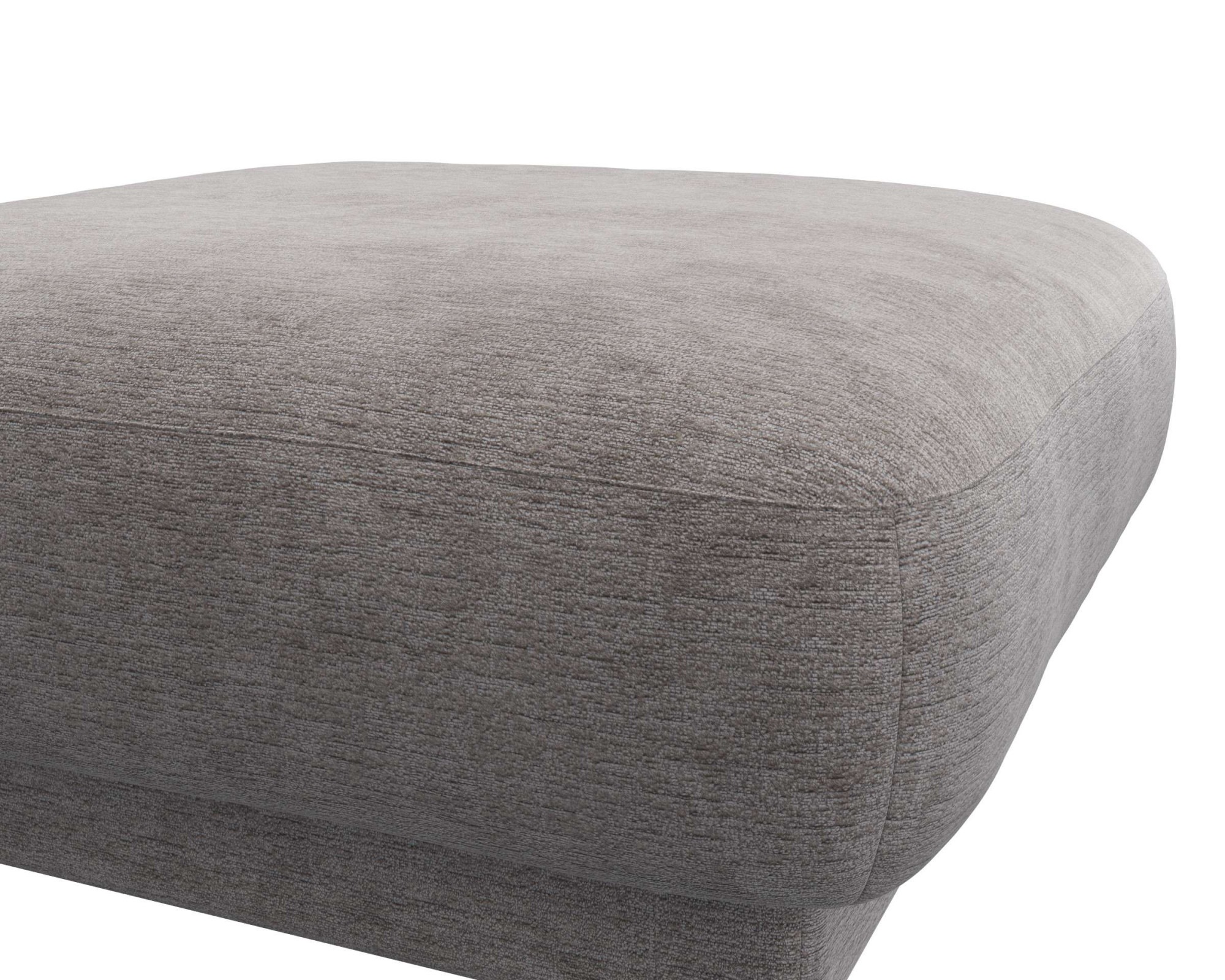 FLEXLUX Pouf »Molino, Fußhocker, Sitzhocker, Polsterhocker«, Kaltschaum & Stahl-Wellen, Füsse Schwarz