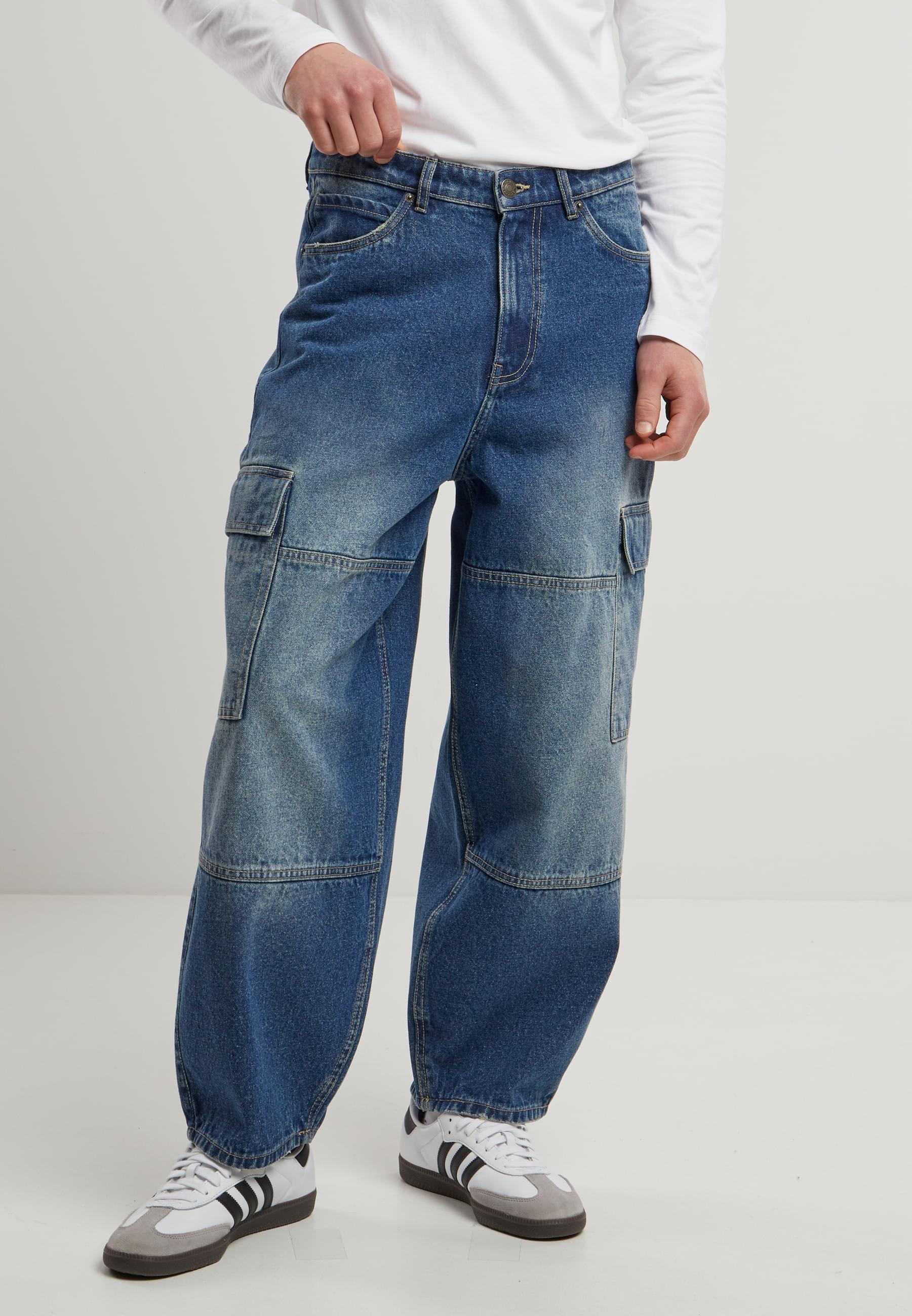 URBAN CLASSICS Bequeme Jeans »Urban Classics Tapered Heavy Ounce Baggy Cargo Jeans«