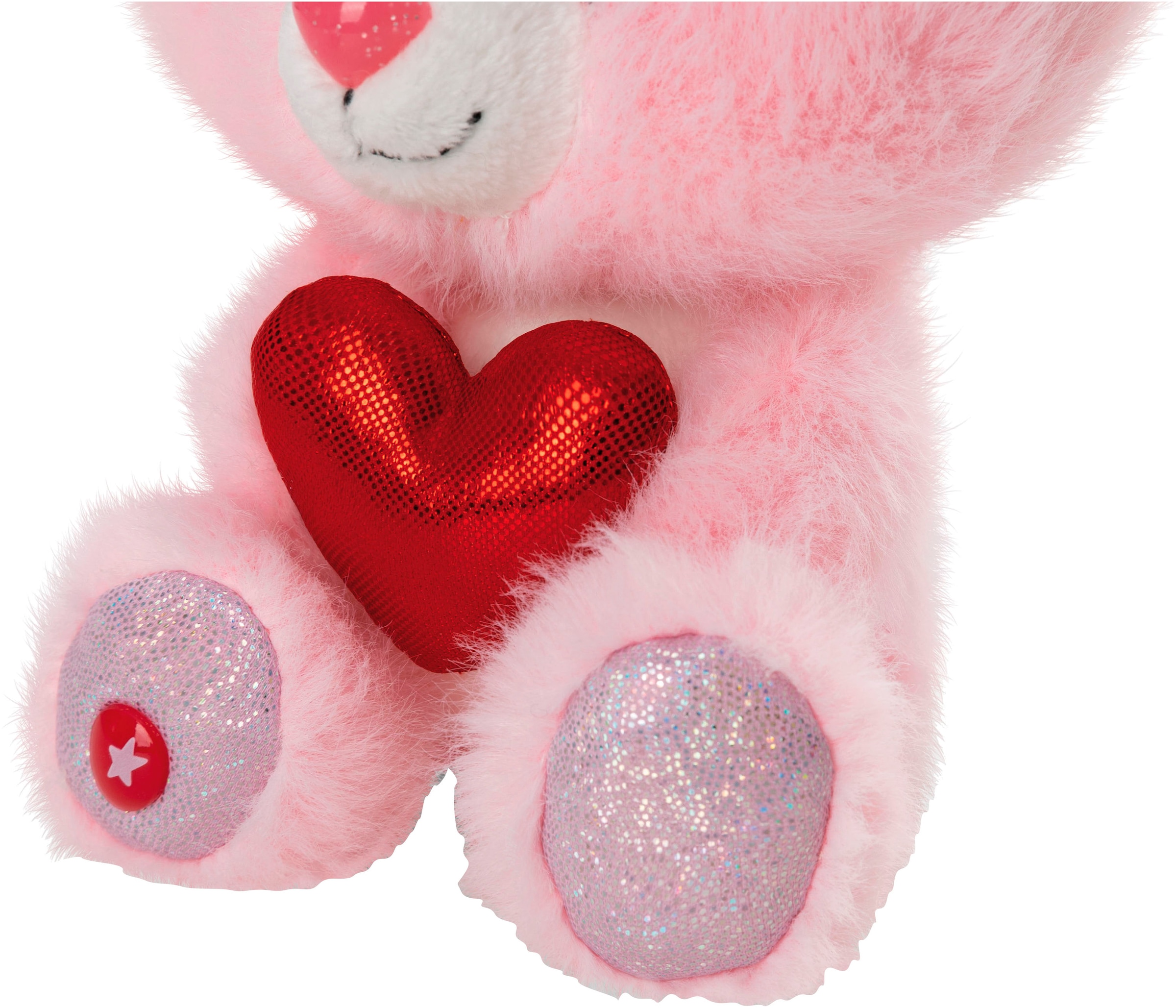 Nici Kuscheltier »Glubschis, Maus Pinky Luv, 15 cm schlenkernd«, schlenkernd; enthält recyceltes Material (Global Recycled Standard)