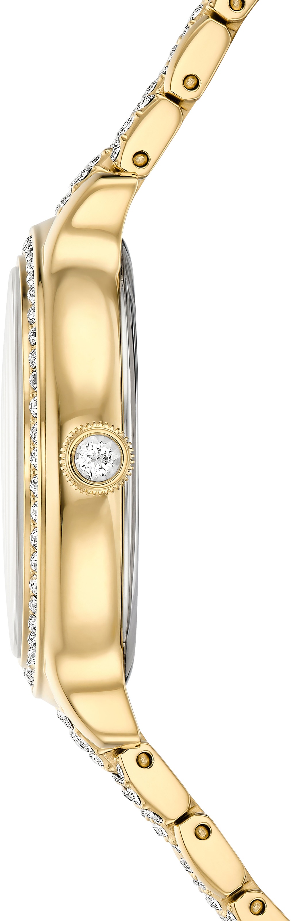 Swarovski Quarzuhr »IMBER«, Armbanduhr, Damenuhr, Swiss Made, Edelstahlarmband, analog