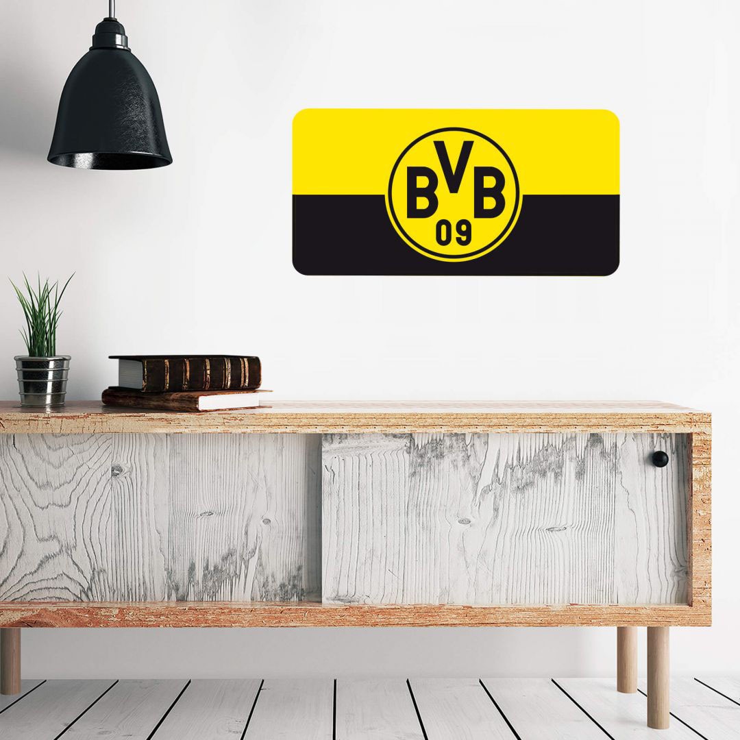 Wall-Art Wandtattoo »Borussia Dortmund Banner gelb«, (1 St.), selbstklebend, entfernbar