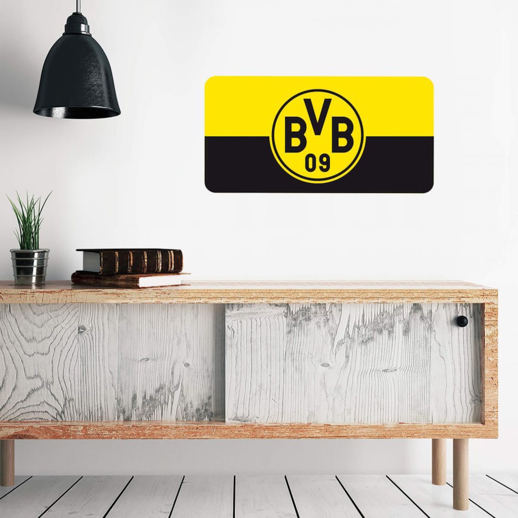 Wall-Art Wandtattoo »Borussia Dortmund Banner gelb«, (1 St.)