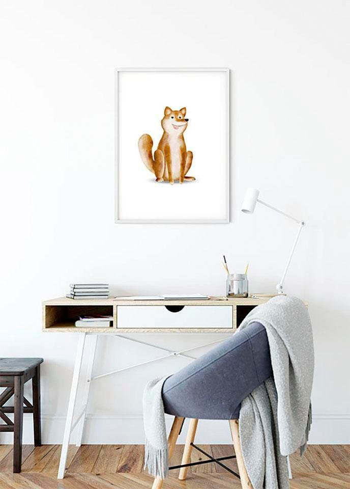 Komar Poster »Cute Animal Dog«, Tiere, (1 St.), Kinderzimmer, Schlafzimmer, Wohnzimmer