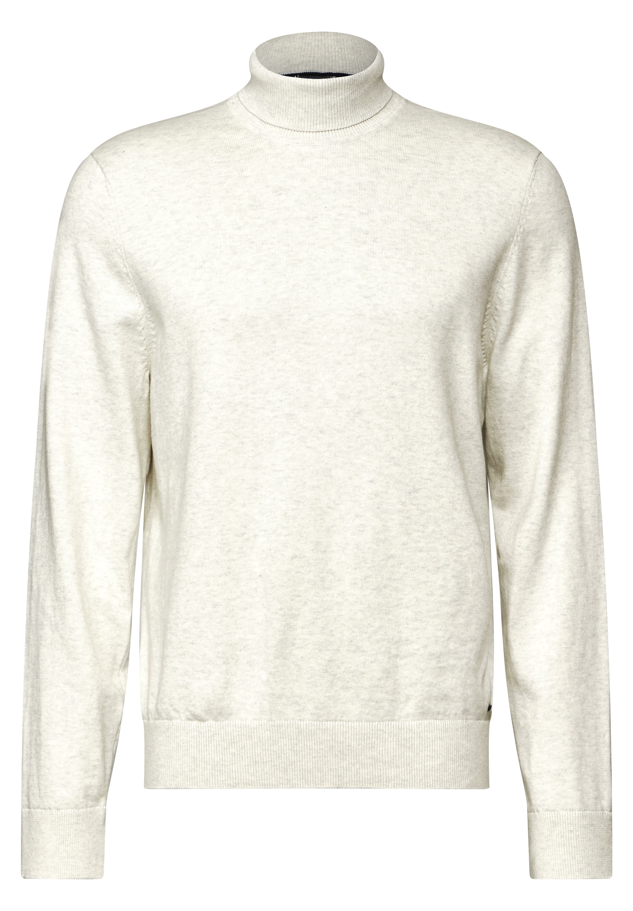 STREET ONE MEN Rollkragenpullover, aus reiner Baumwolle