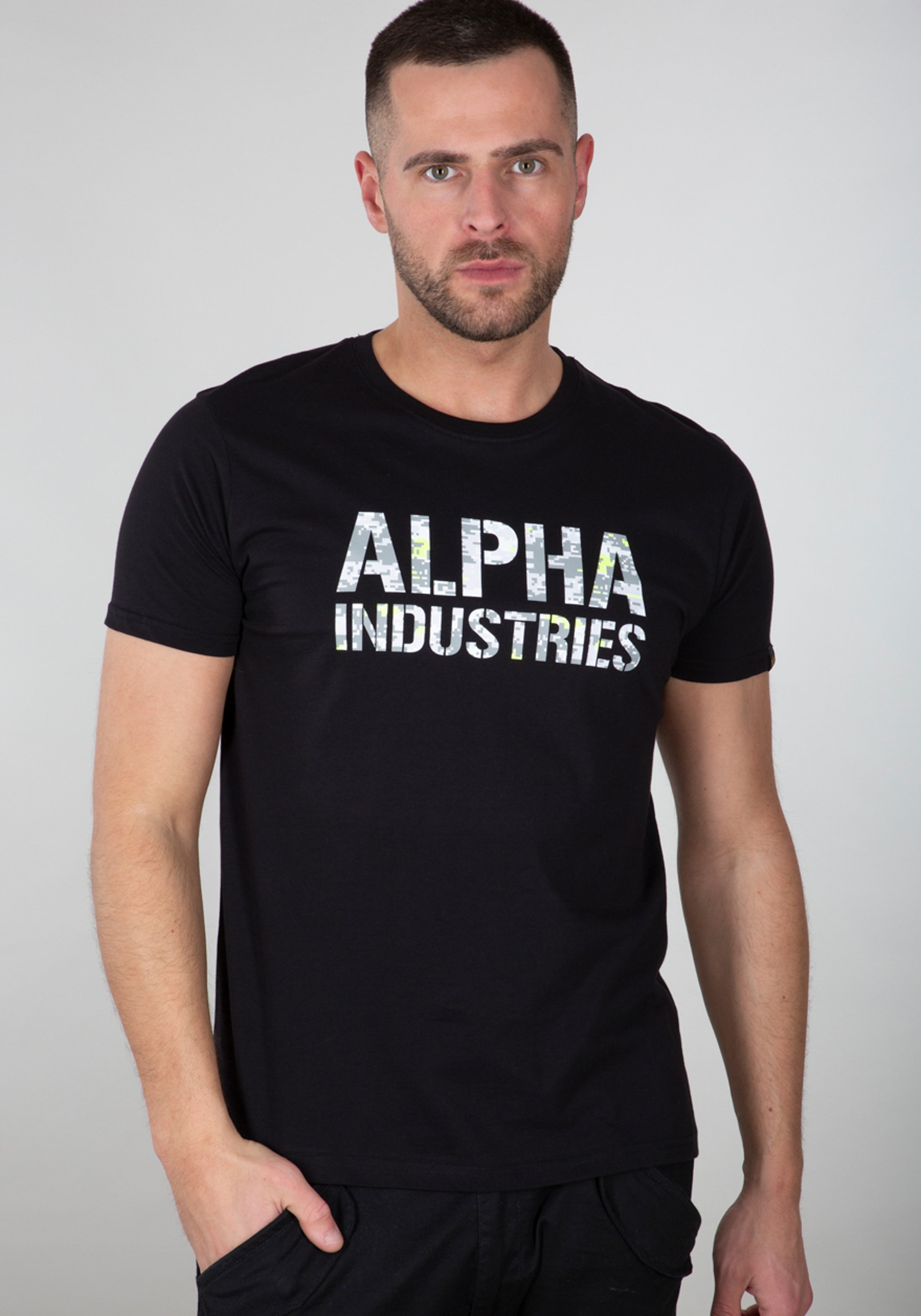 Alpha Industries T-Shirt "Alpha Industries Men - T-Shirts Alpha Camo Print günstig online kaufen