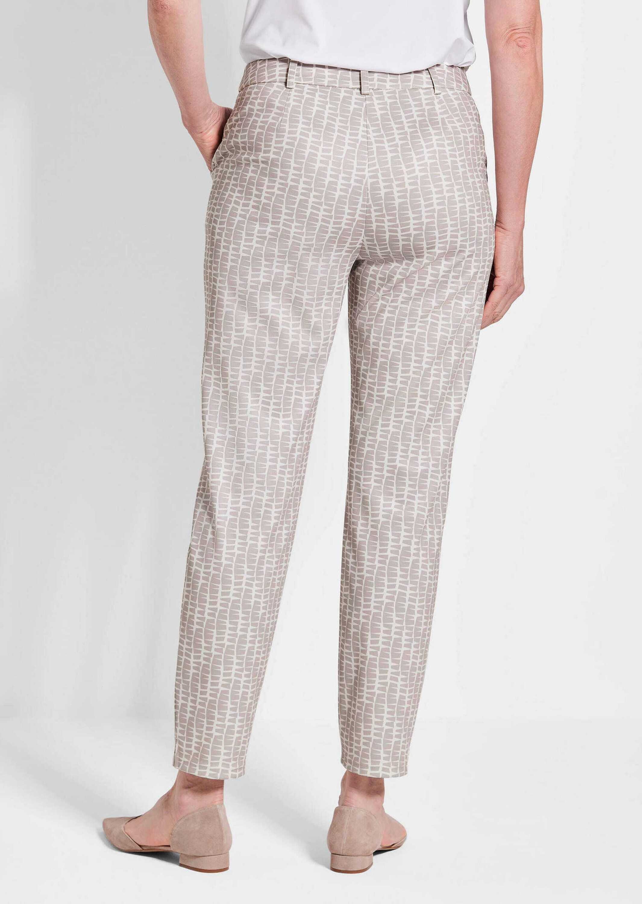 GOLDNER Stoffhose »Kurzgröße Jerseyhose BELLA mit Print«