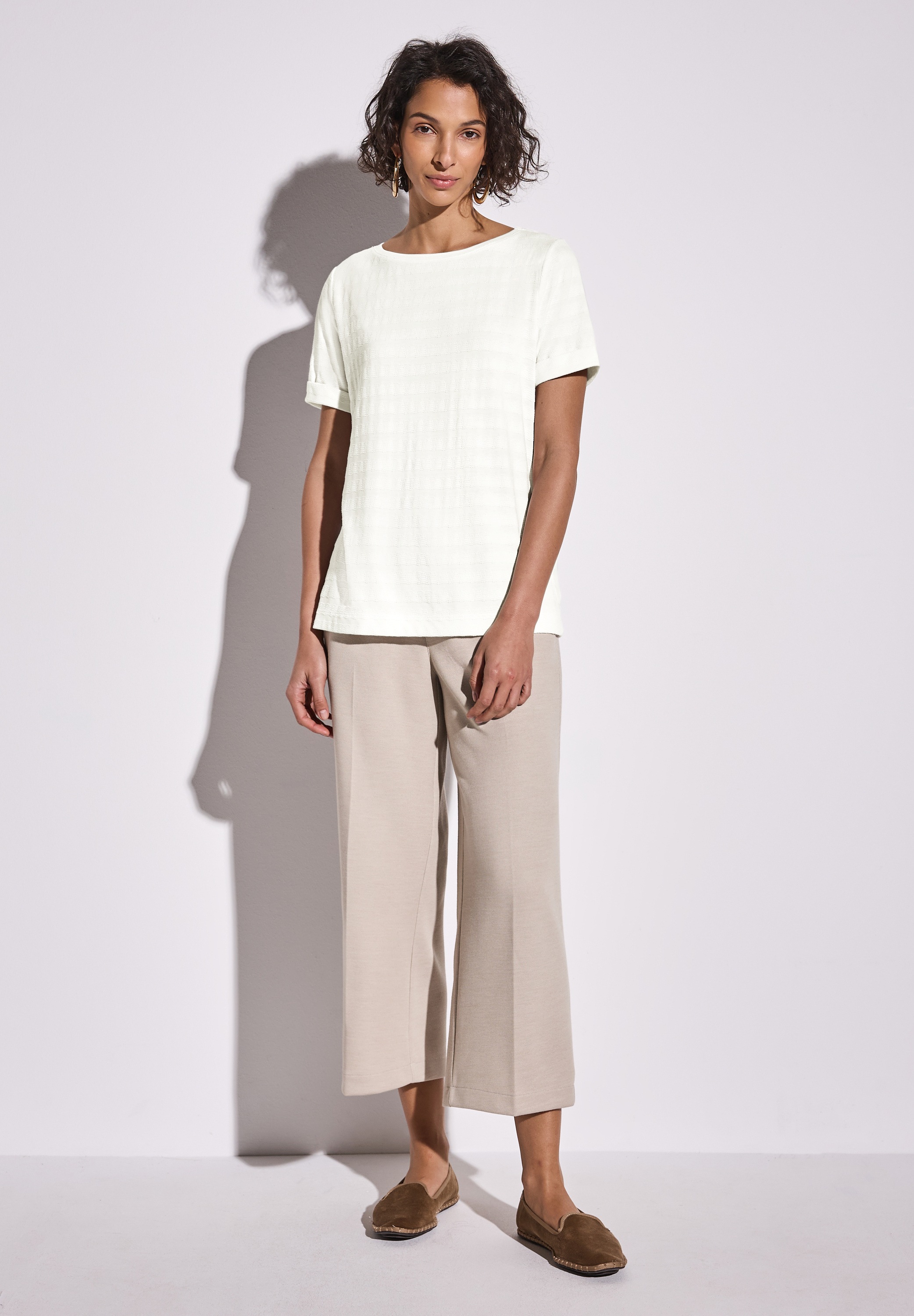 STREET ONE T-Shirt, im angenehmen Materialmix