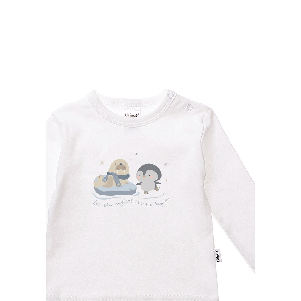 Liliput T-Shirt »Pinguin und Robbe«, mit angenehmem Rundhalsausschnitt
