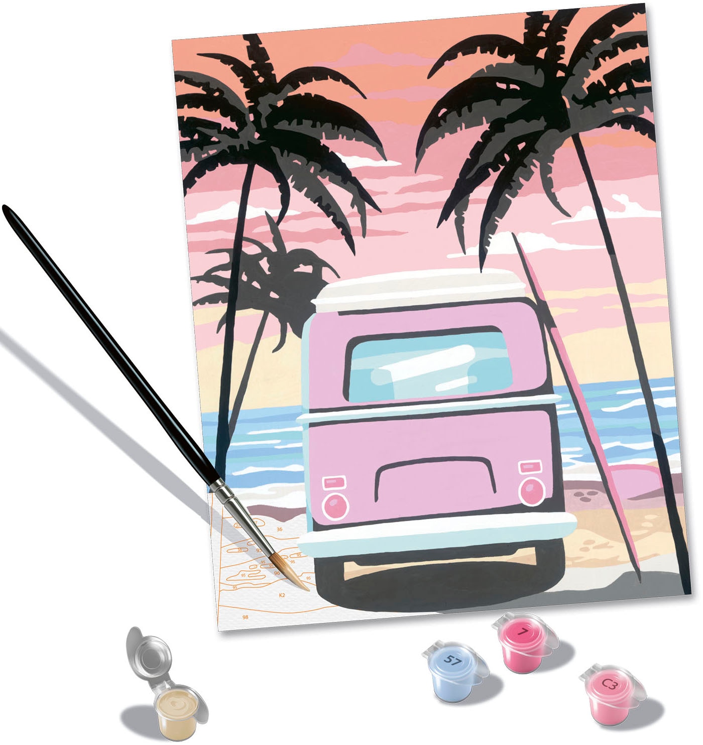 Ravensburger Malen nach Zahlen »CreArt, Beach Life«, Made in Europe