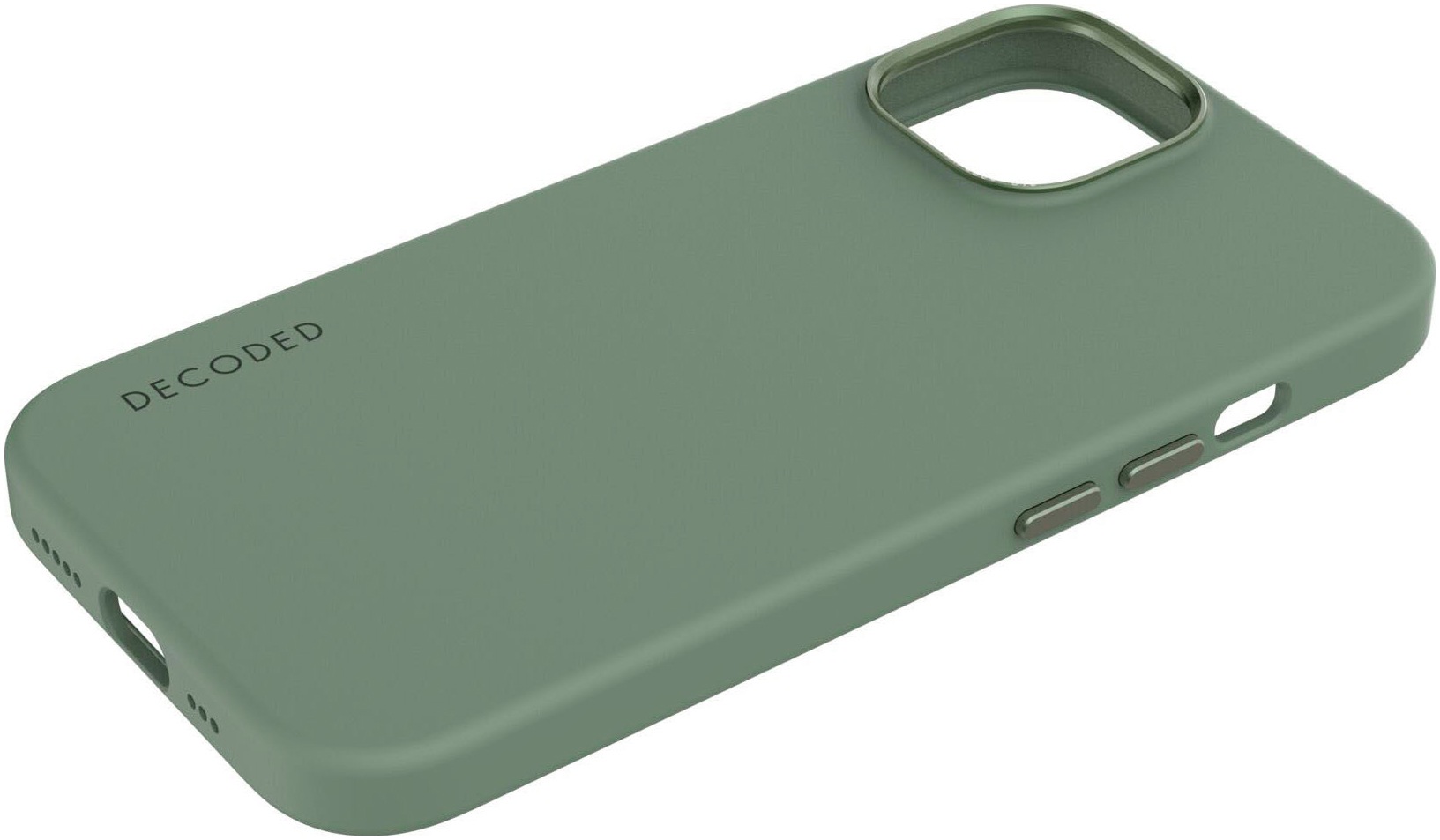 DECODED Smartphone-Hülle »AntiMicrobial Silicone Backcover iPhone 15«, iPhone 15, 15,4 cm (6,1 Zoll)