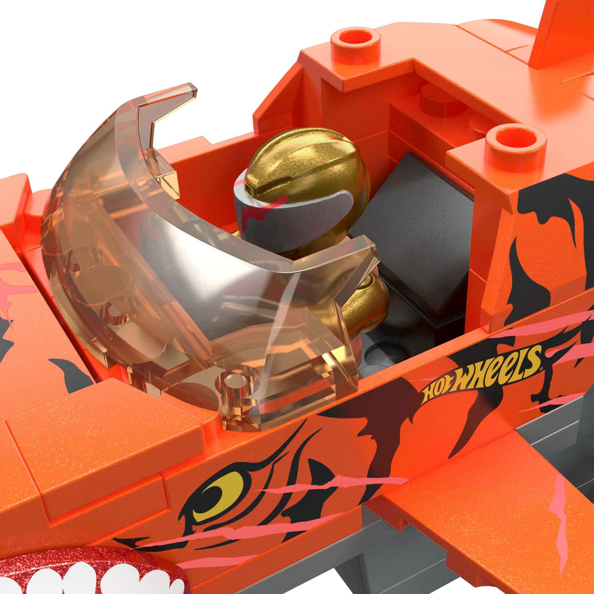 MEGA Spielzeug-Monstertruck »MEGA Monster Trucks Tiger Shark Feuer-Rampe, inkl. 2 Autos & Zubehör«