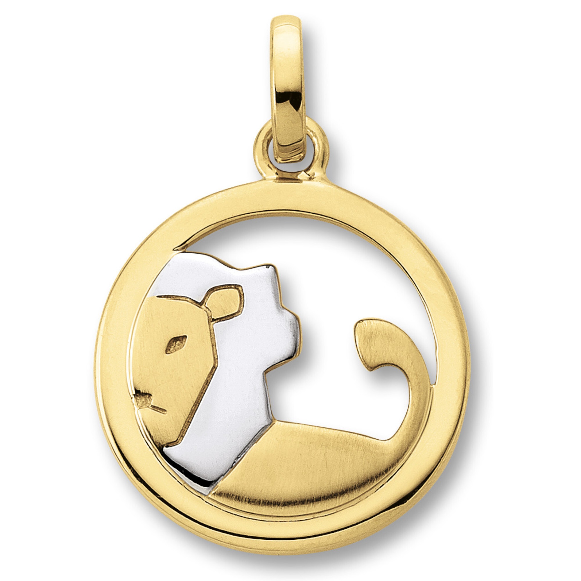 Sternzeichenanhänger ONE ELEMENT "Löwe Sternzeichen Anhänger aus 333 Gelbgold", gold, Schmuckanhänger, Damen, Löwe, Gelbgold 333 Gold, Gelbgold 333, Gold, Symbol mit Herz – ein feines Geschenk für viele Anlässe