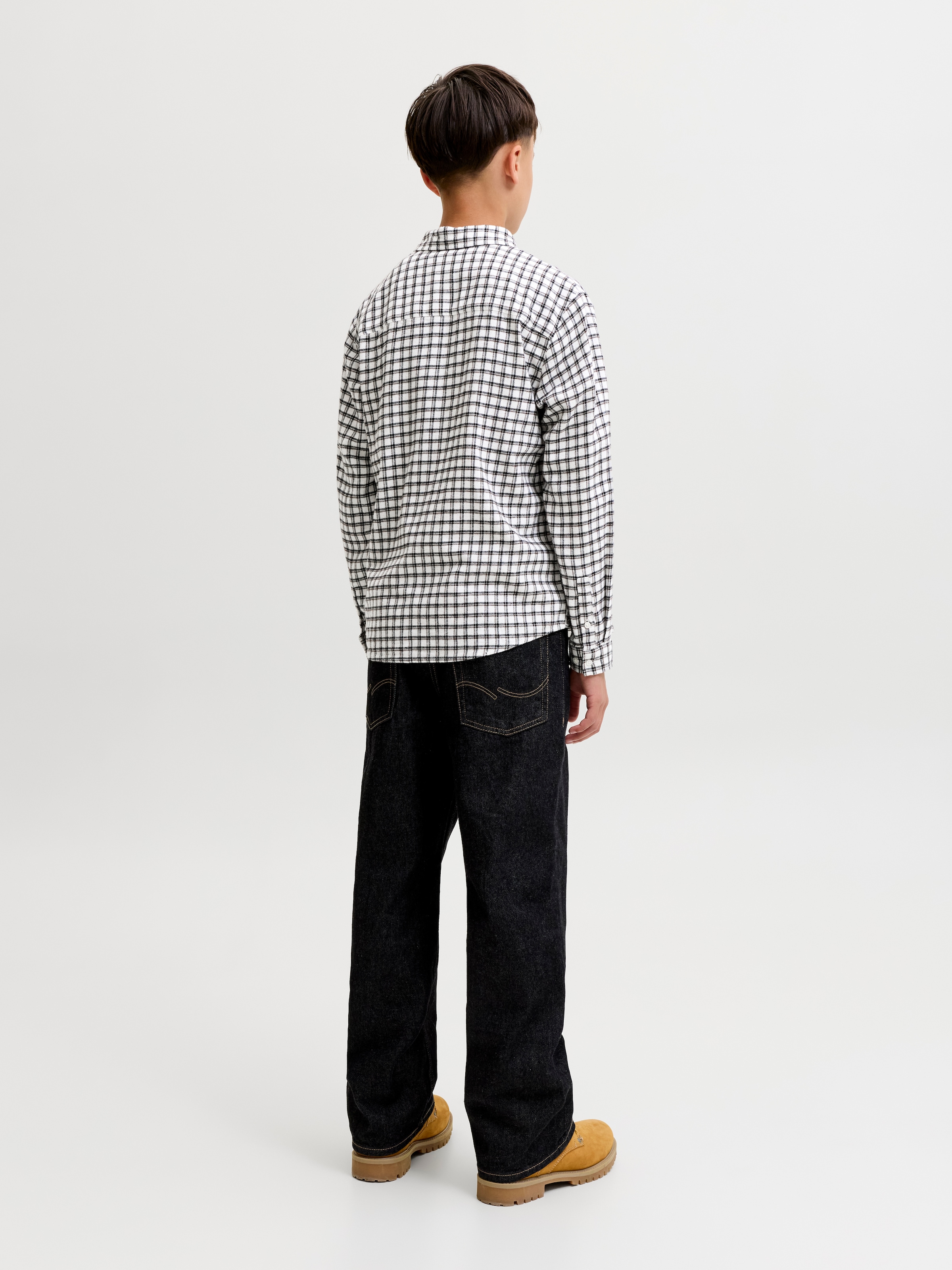 Jack & Jones Junior Langarmhemd »JORFREDERIKSBERG FLANNEL SHIRT L/S JNR« Baumwolle, relaxed fit