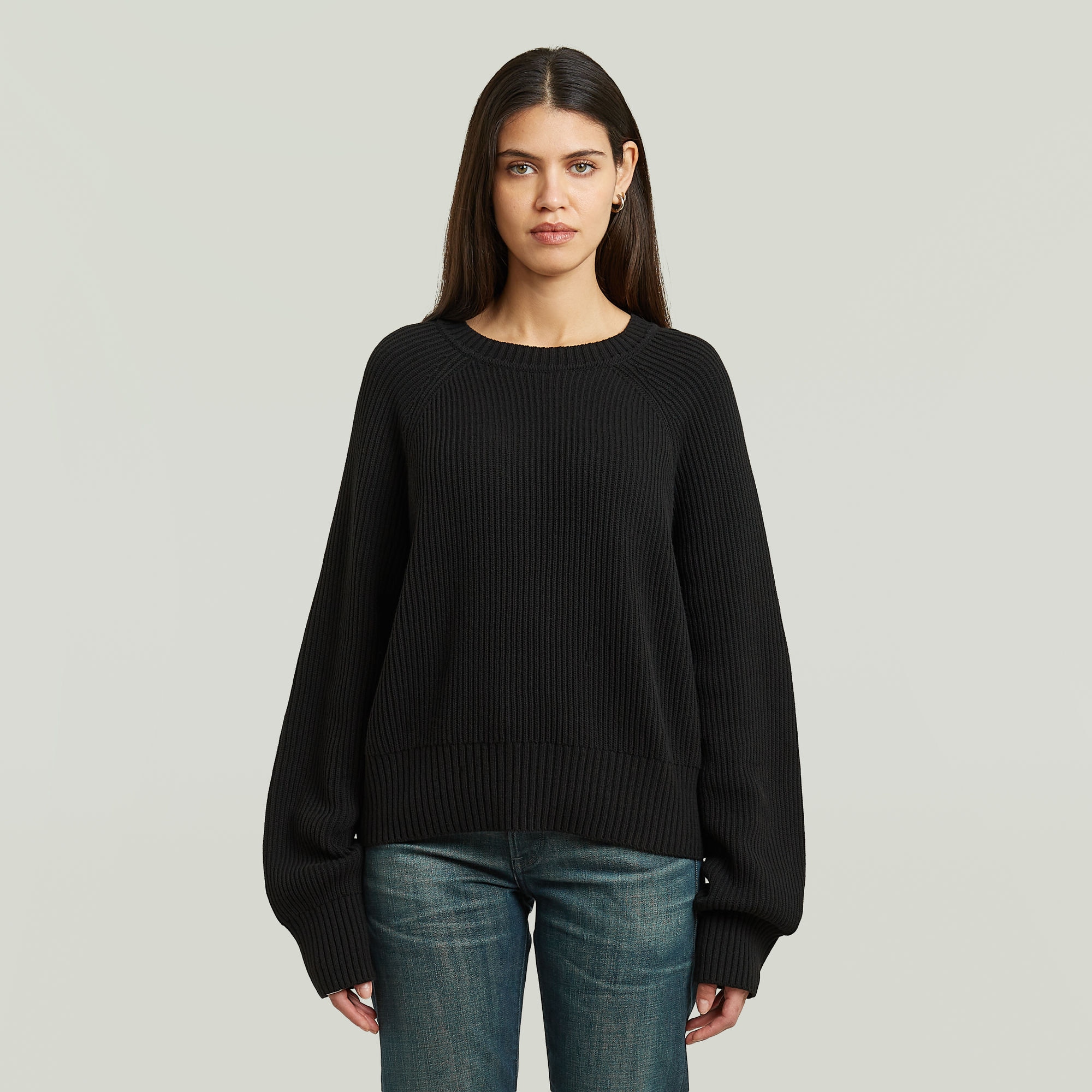 G-STAR Strickpullover "Unit Crew Knit wmn" mit Rundhals, oversize