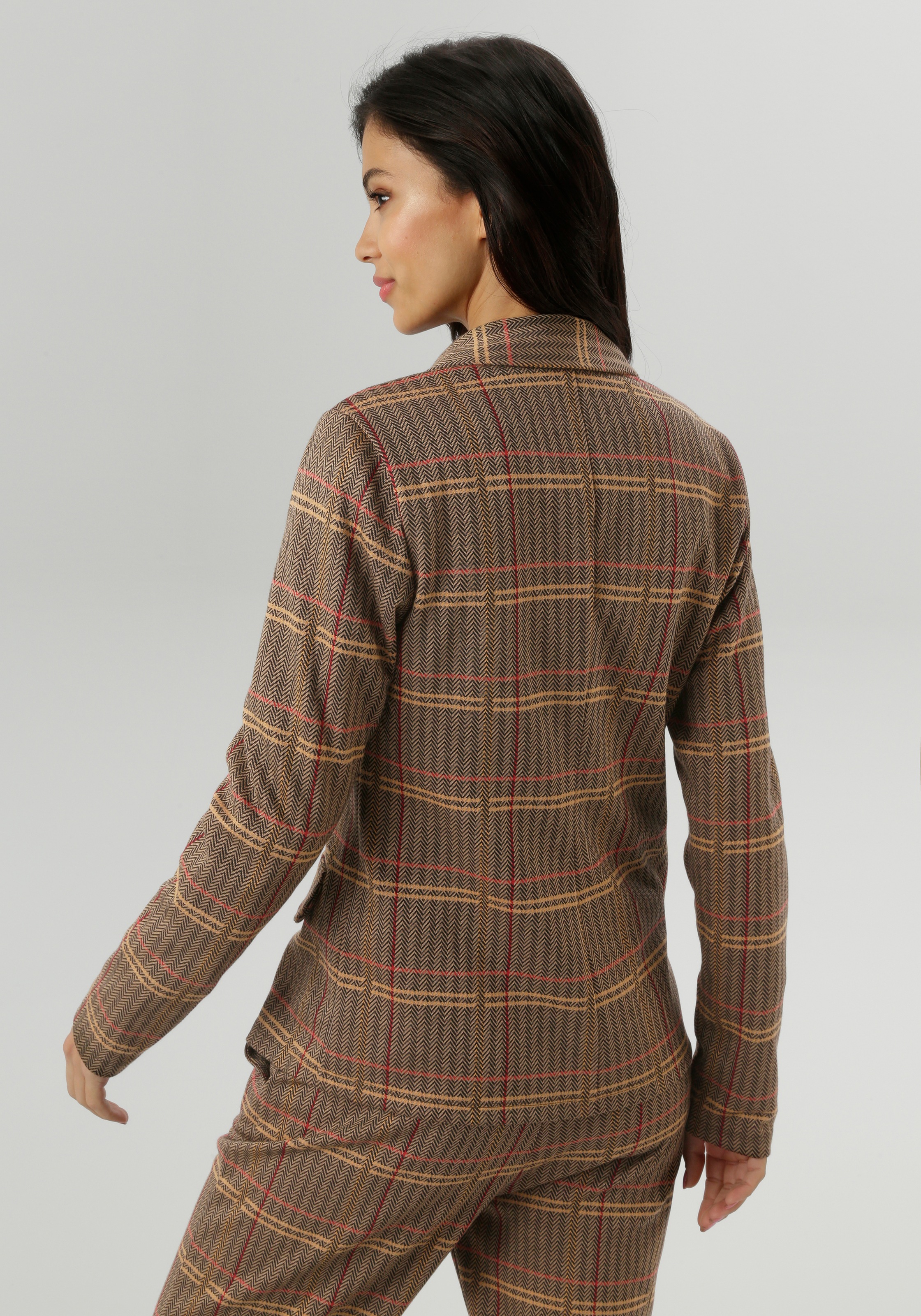 Aniston SELECTED Jerseyblazer mit klassischem Hahnentritt- und Karomuster günstig online kaufen