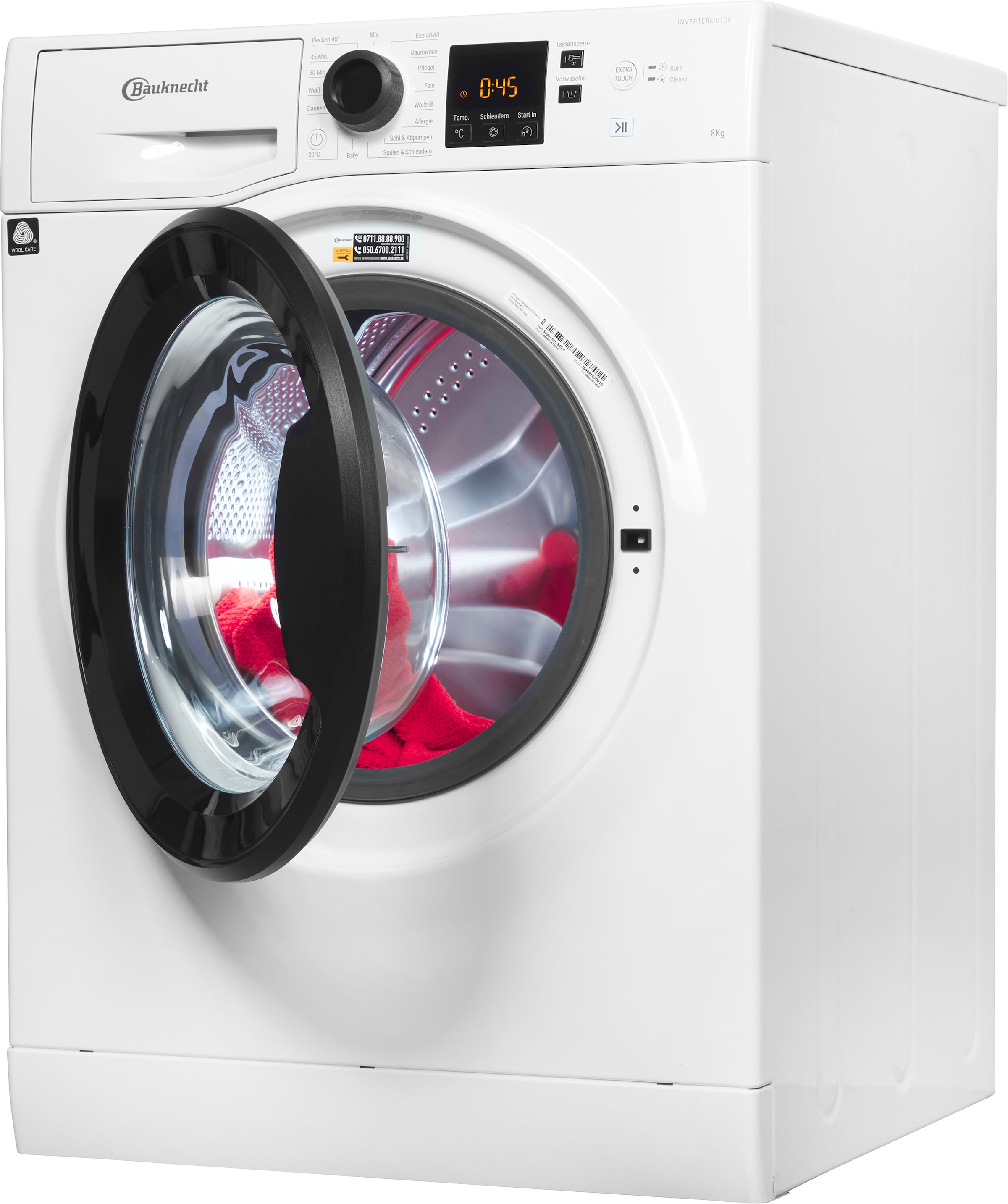 BAUKNECHT Waschmaschine »Super 845 Herstellergarantie U/min, 8 1400 Eco | kg, Eco Jahre Super 4 A, 845 BAUR A«